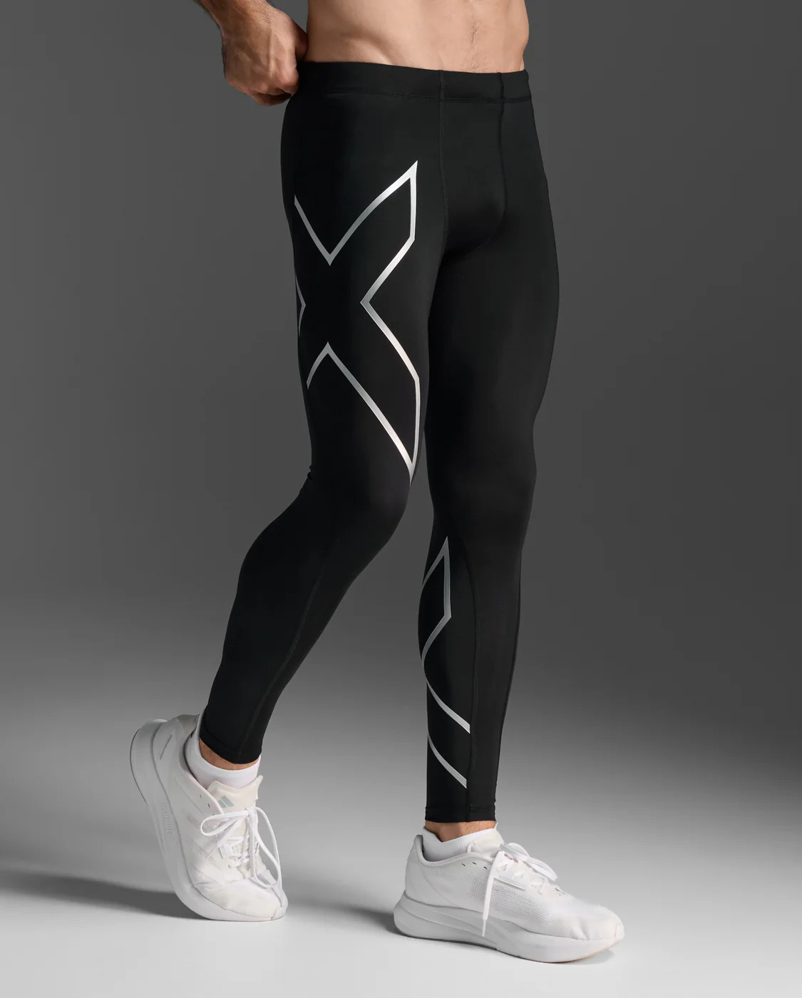 Back view with lower-leg branding