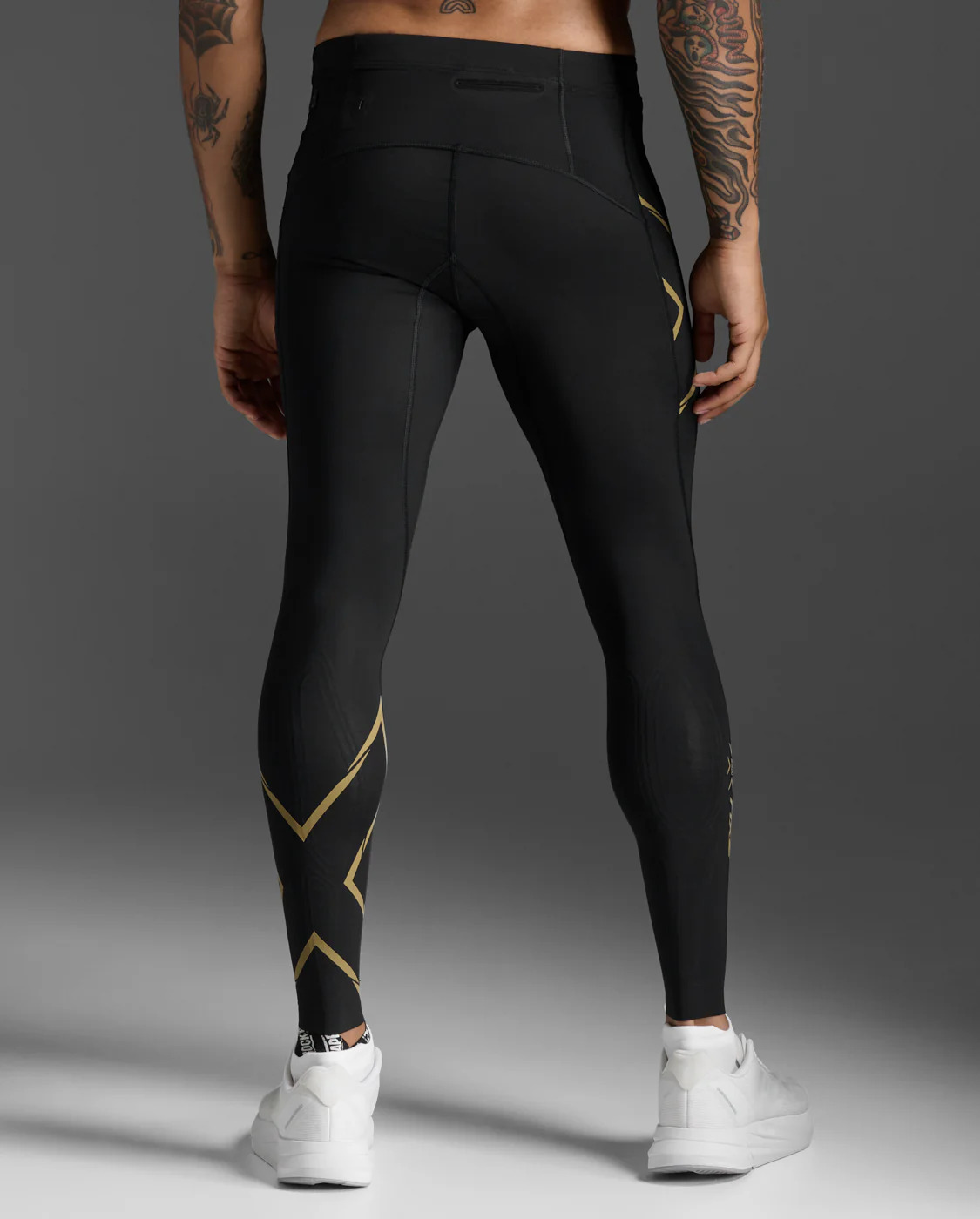 Back view with reflective lower-leg graphics
