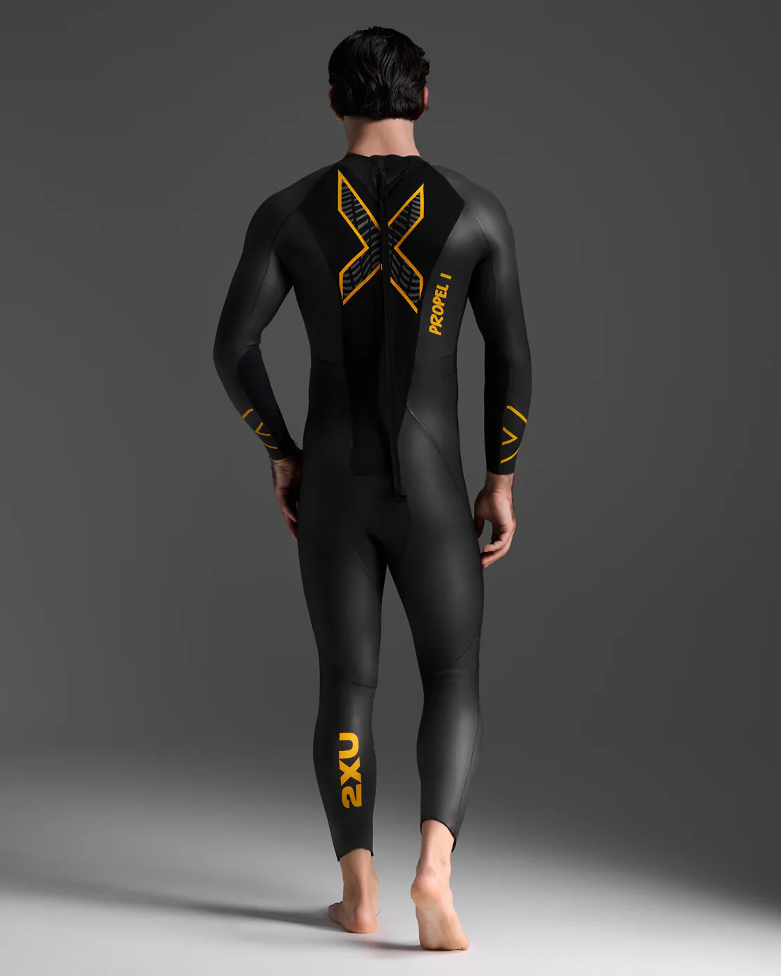 Side profile showing shoulder and torso panels