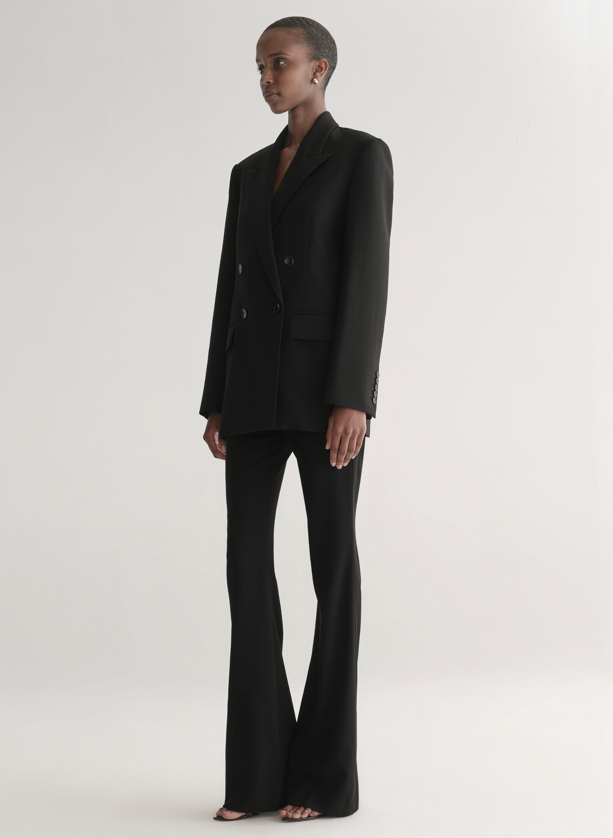 Calla Oversized Tailored Jacket — detail closeup