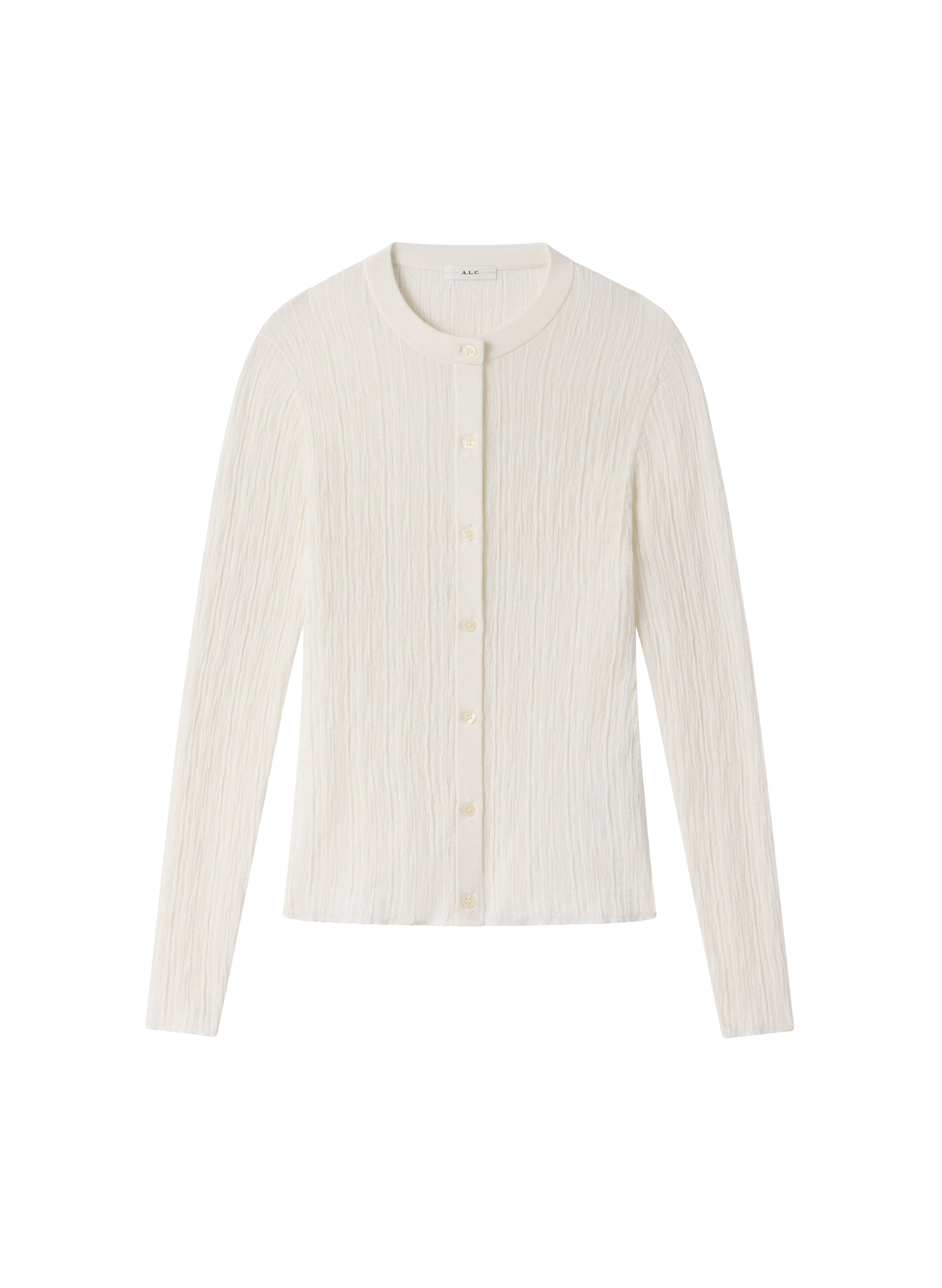 Fisher Fine Cotton Knit Cardigan — additional clean view