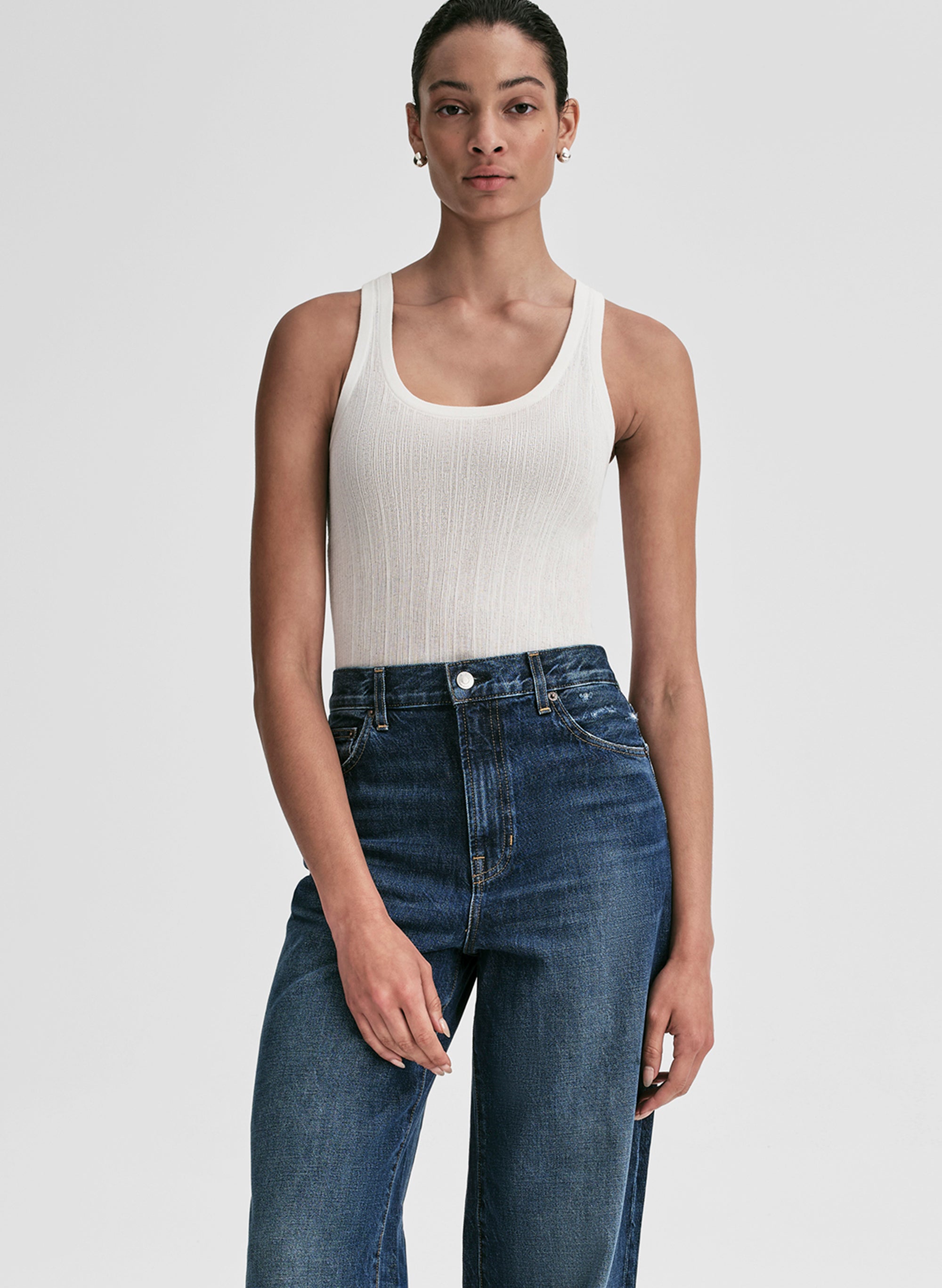 Iris Fine Cotton Knit Tank