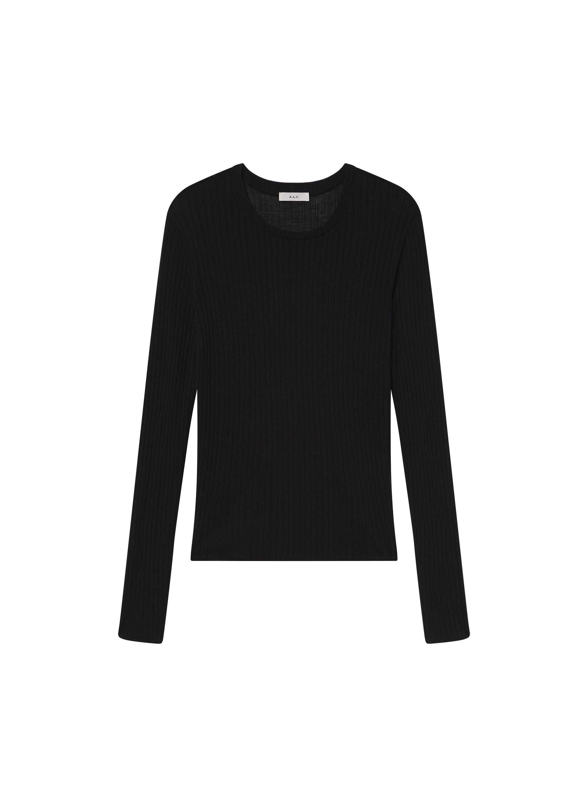 Kyle Ribbed Merino Top — additional clean view