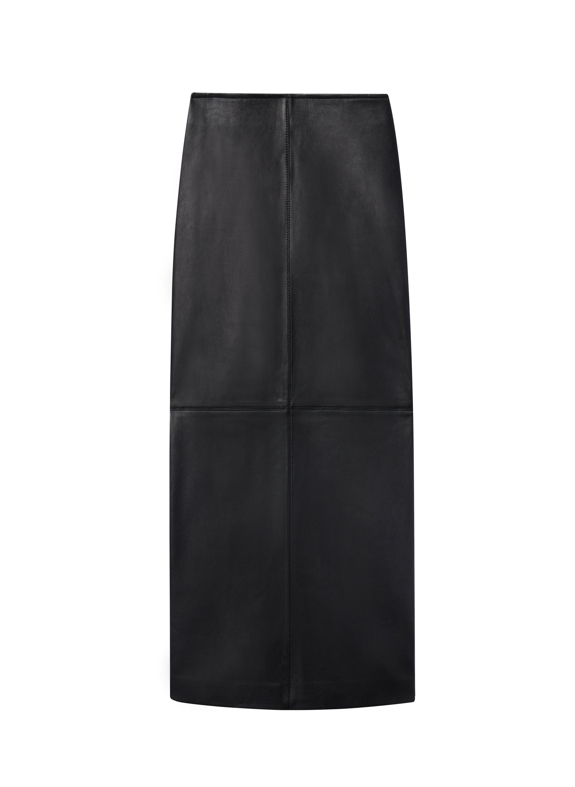 Marta Leather Midi Skirt — additional clean view
