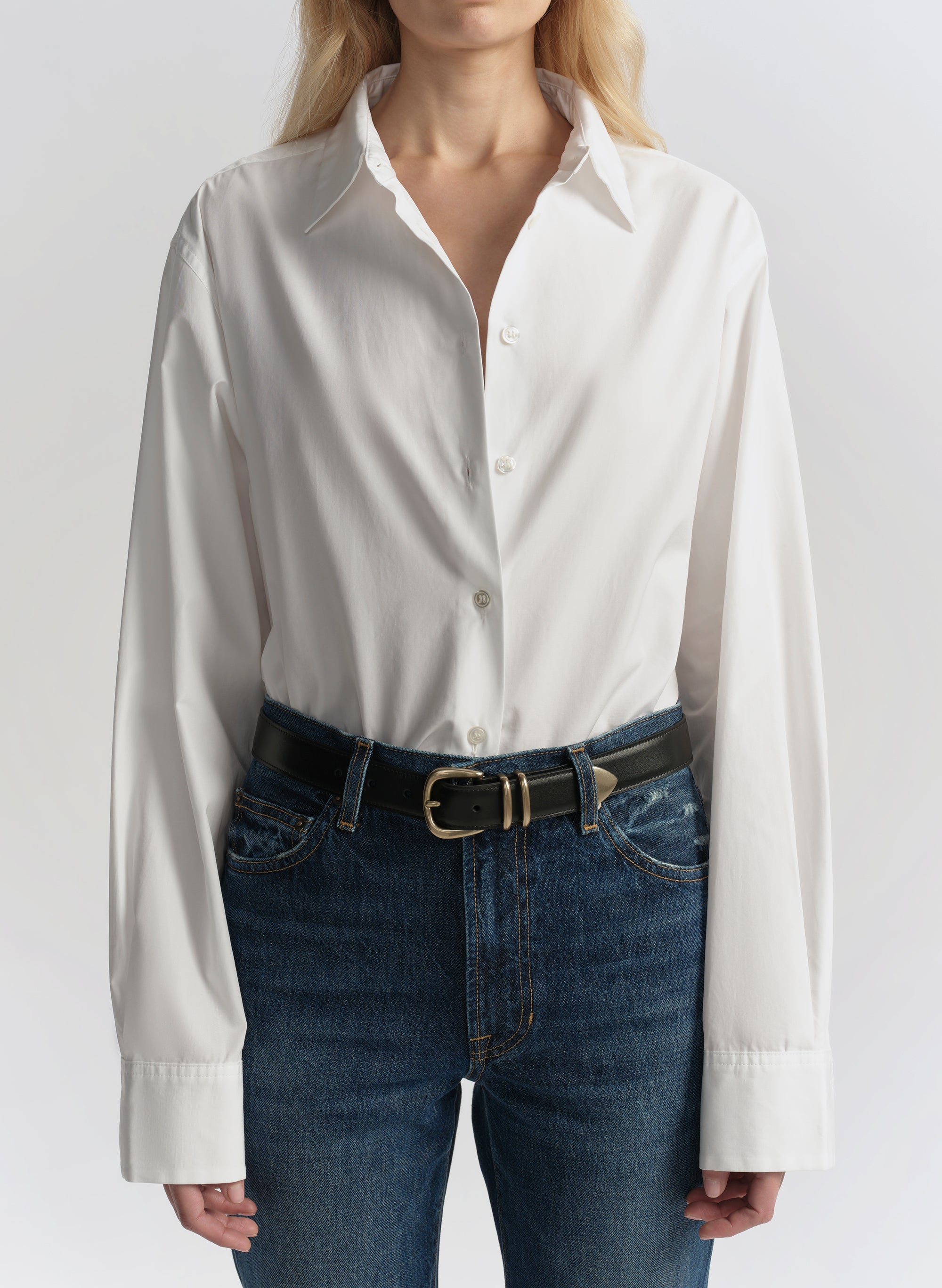 Mason Relaxed Cotton Shirt — alternate angle