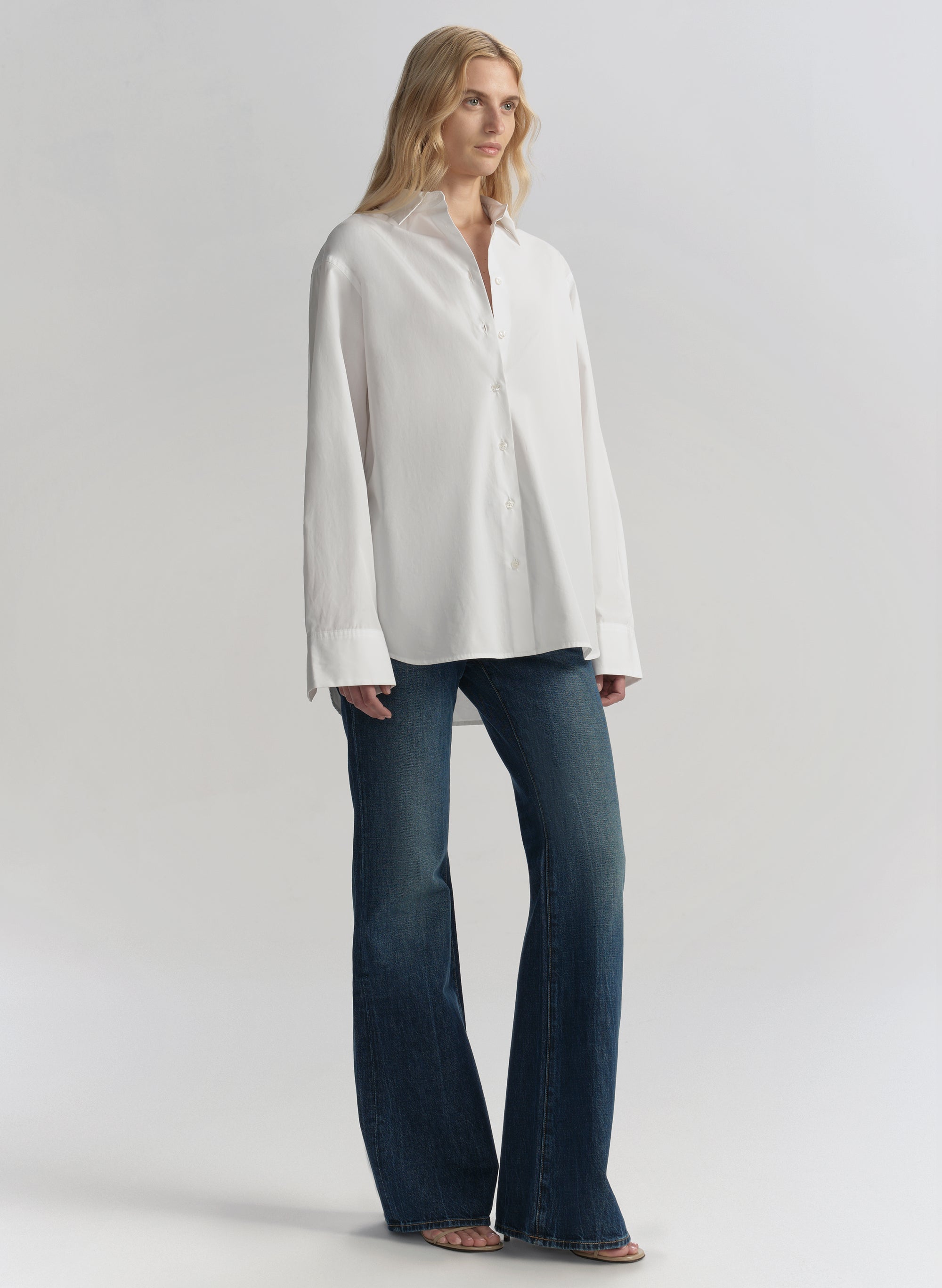 Mason Relaxed Cotton Shirt — back or side view