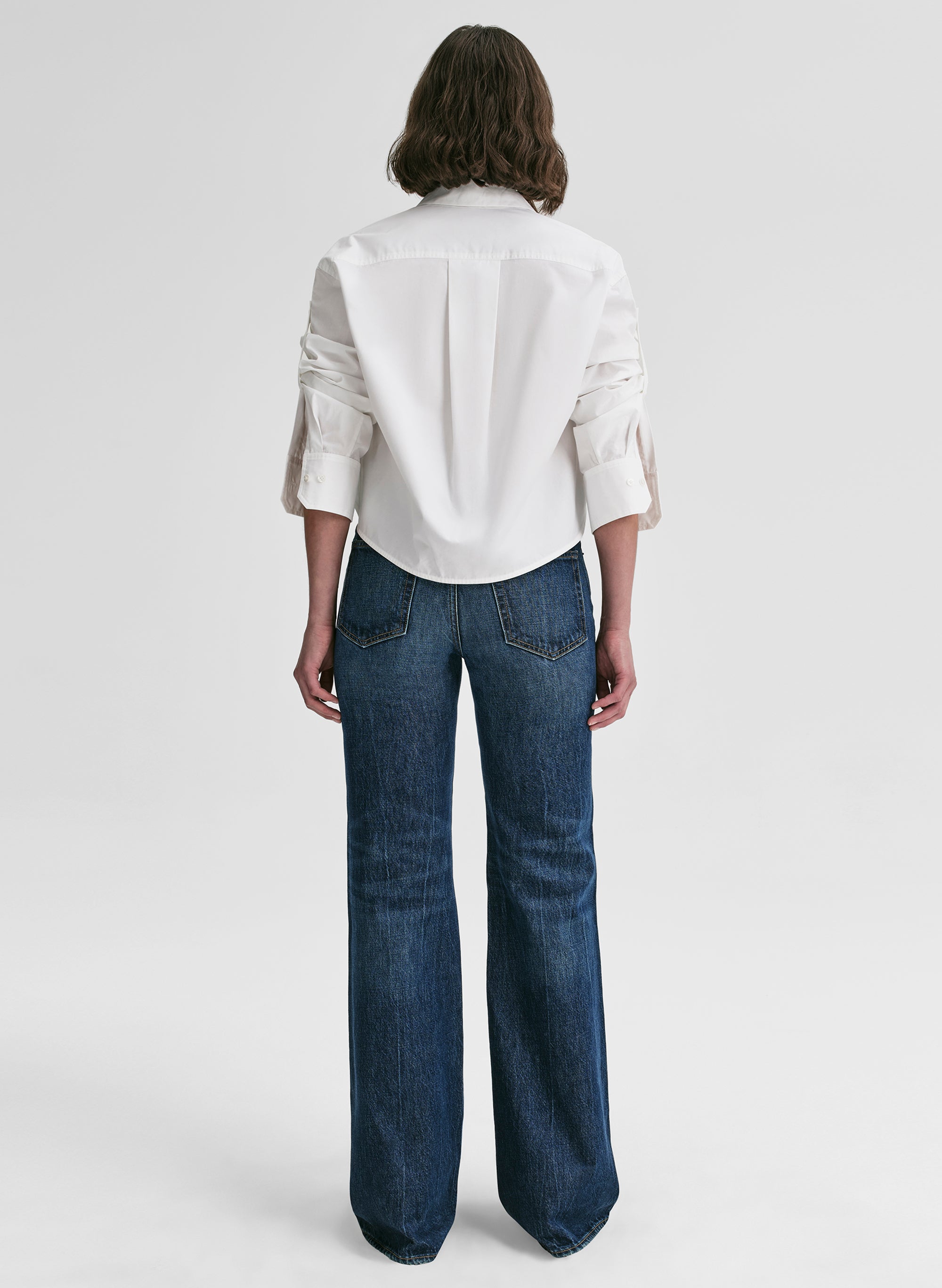 Maude Cropped Cotton Shirt — additional clean view