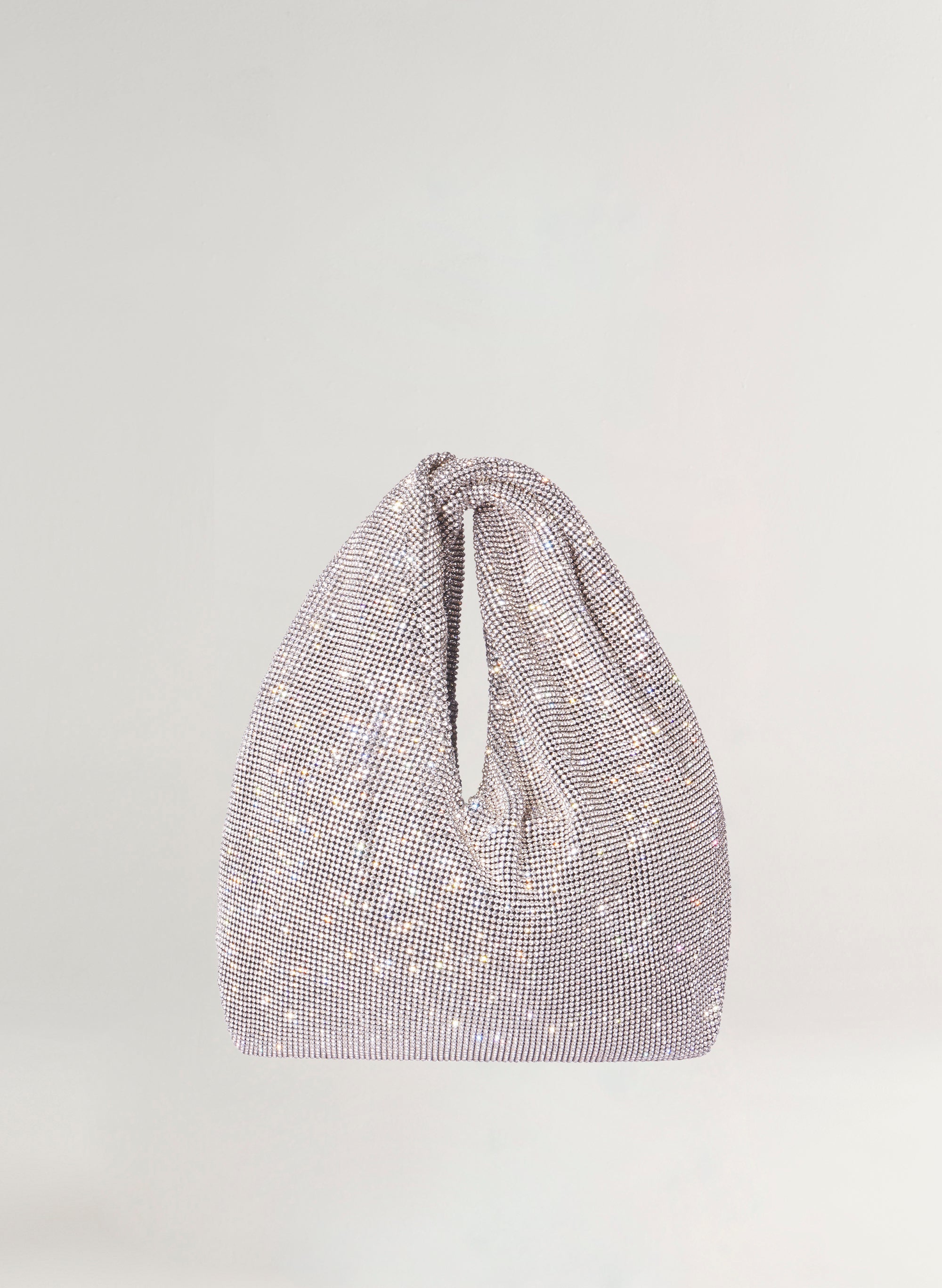 Paige Rhinestone Chain Mesh Bag