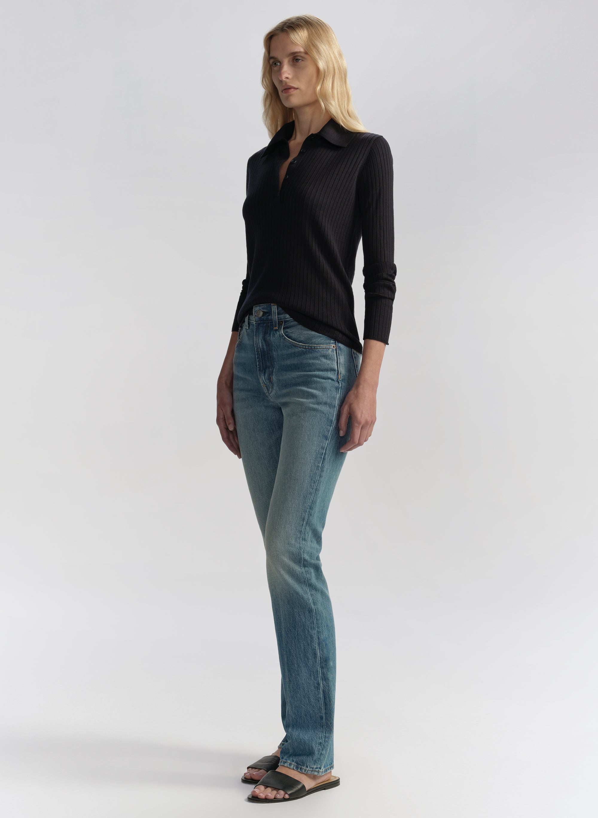 The 917 Slim Straight Jean — detail closeup
