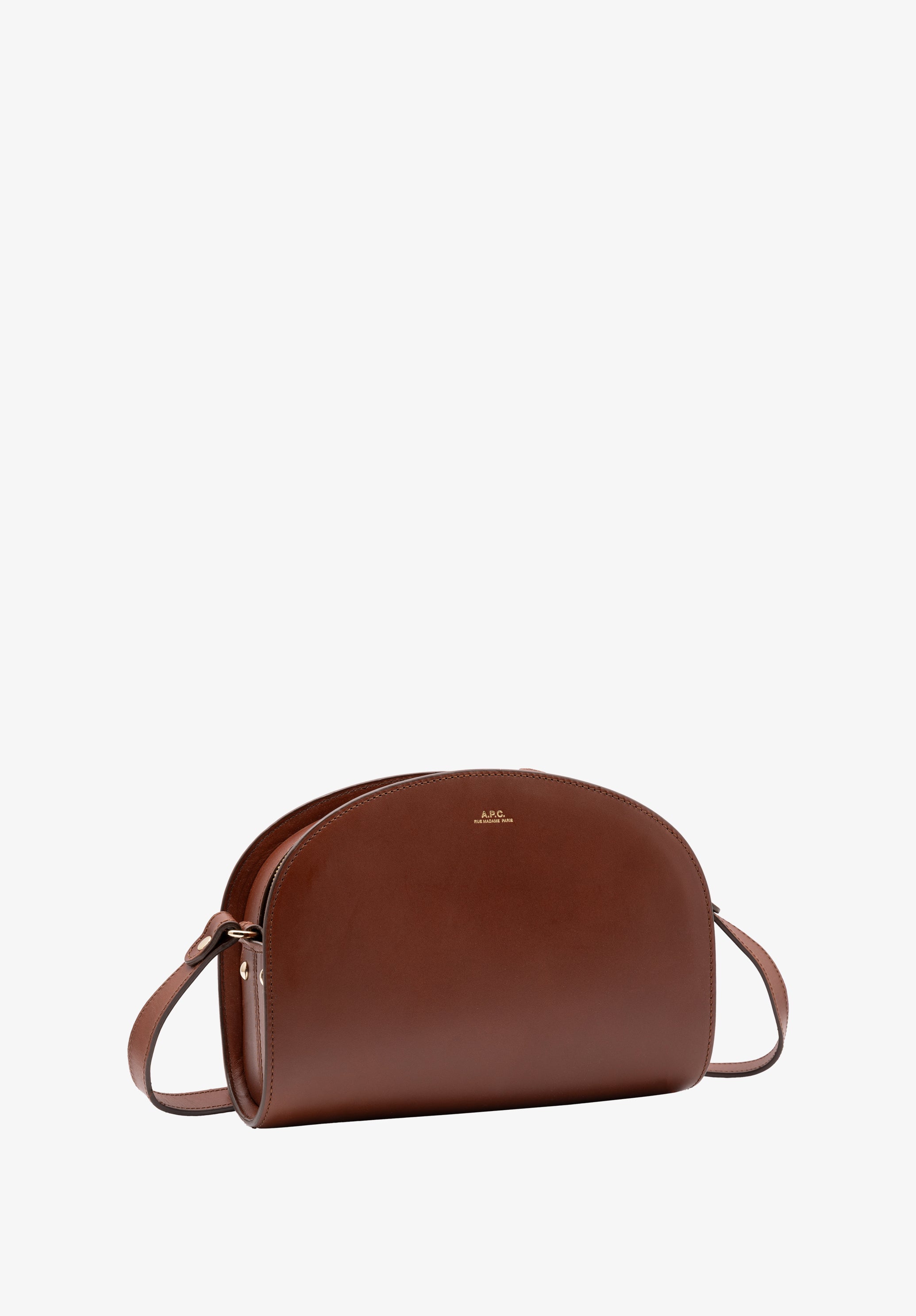 Side view showing the adjustable strap.