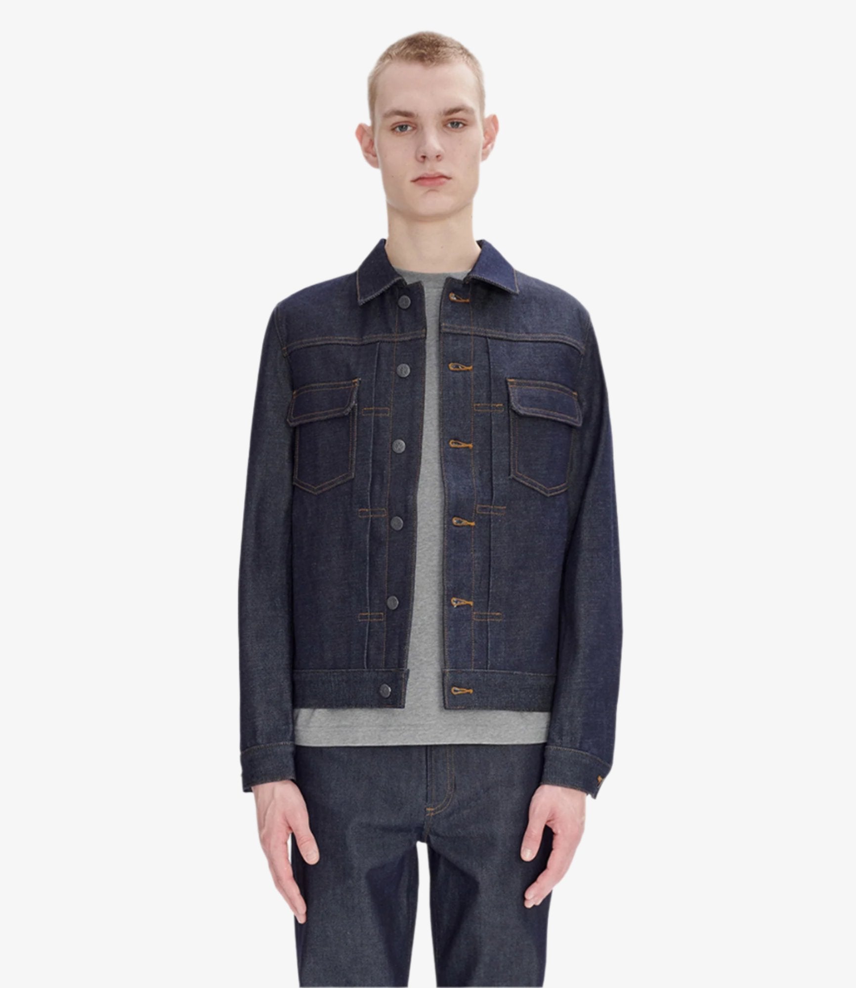 Back view of the workwear cut.