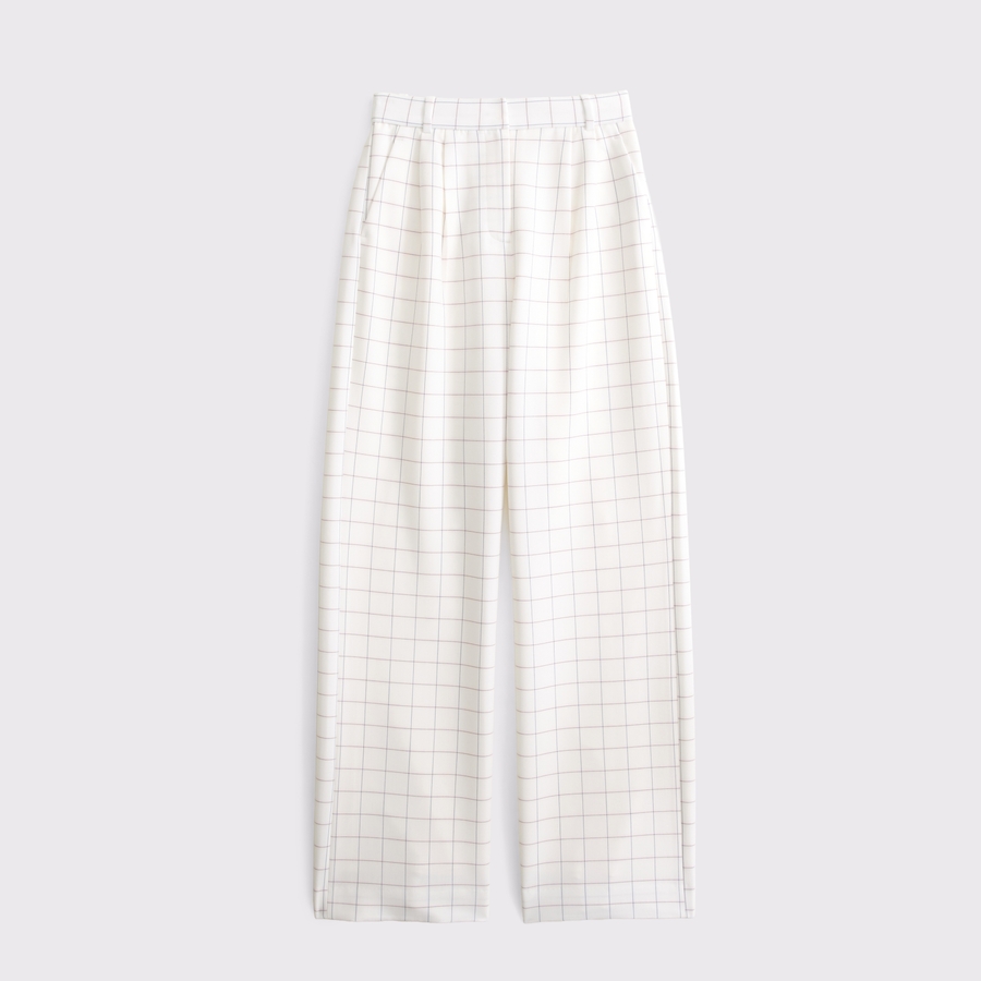 A&F Sloane Tailored Wide Leg Pant