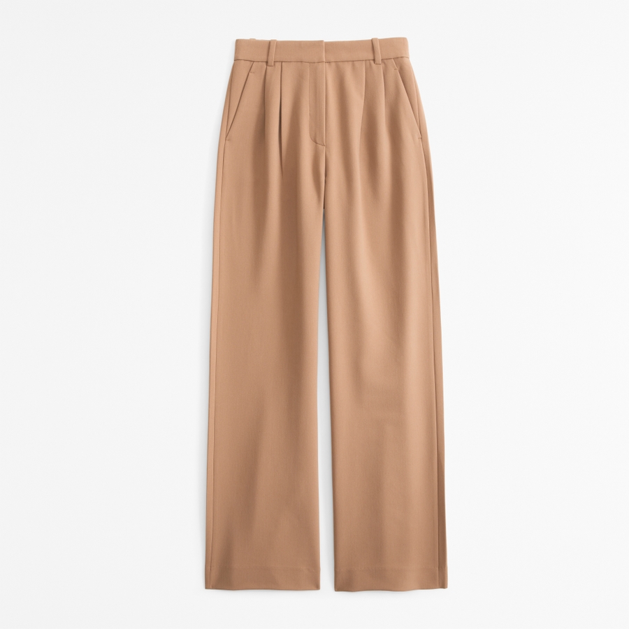 Curve Love A&F Sloane Tailored Wide Leg Pant