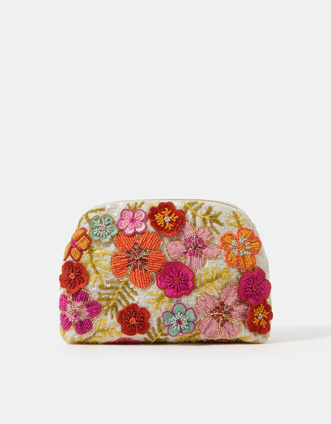 Beaded Flower Clutch Bag