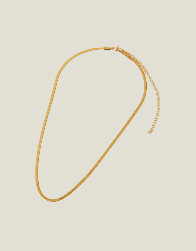 Flat chain shape laid open