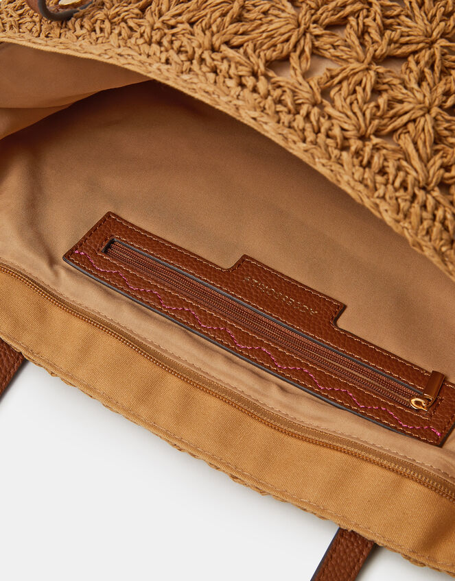Interior detail with lining and zip pocket