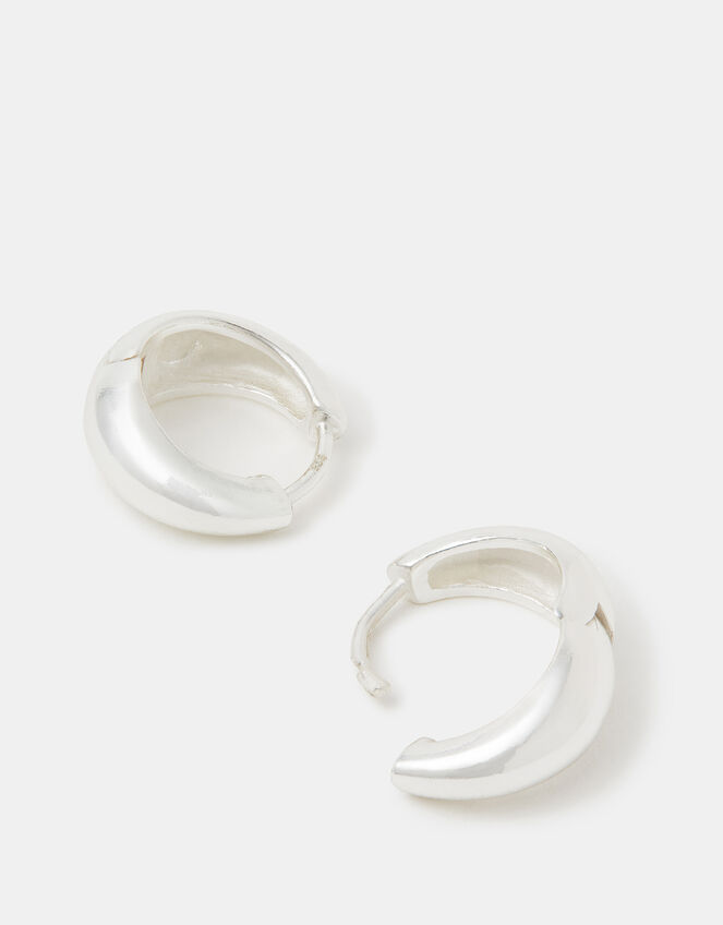 Sterling Silver Chunky Hoop Earrings