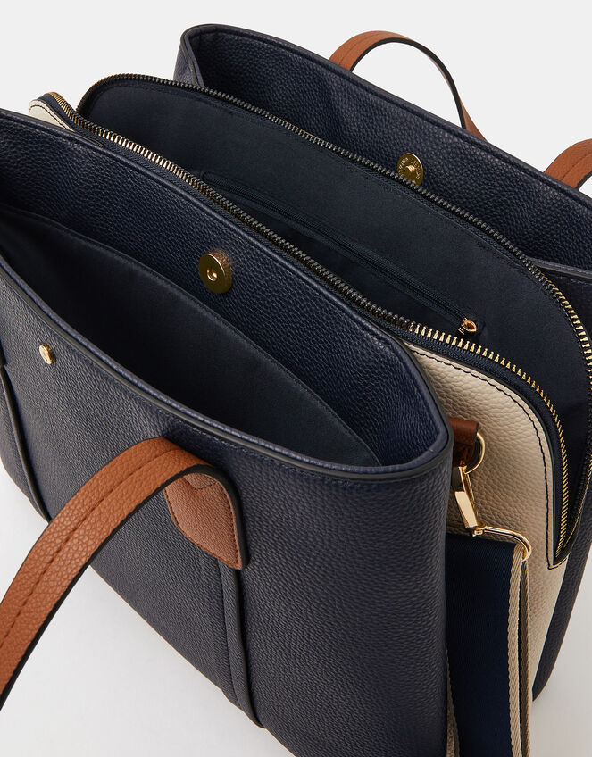 Open compartment detail with multiple sections