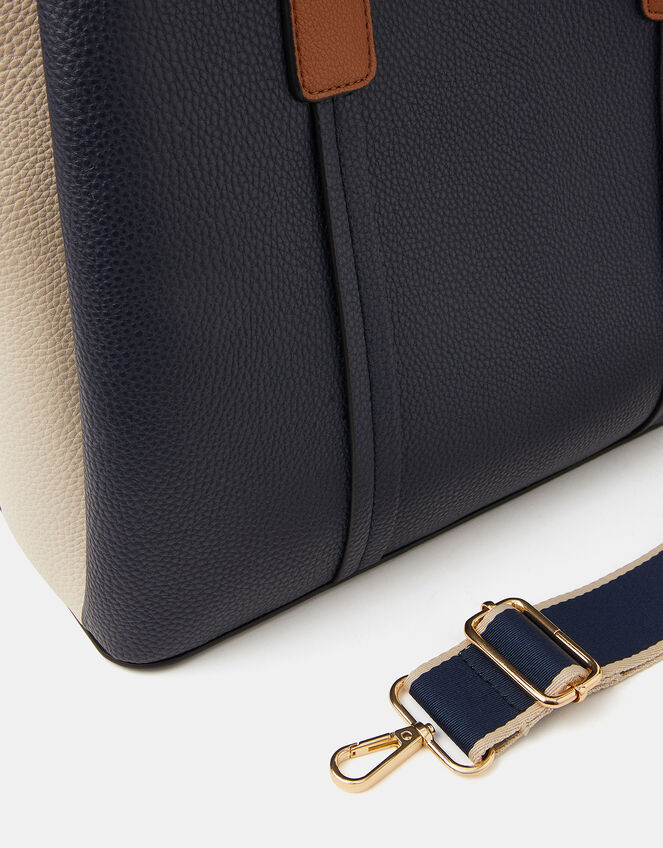 Side and strap detail with gold-tone hardware