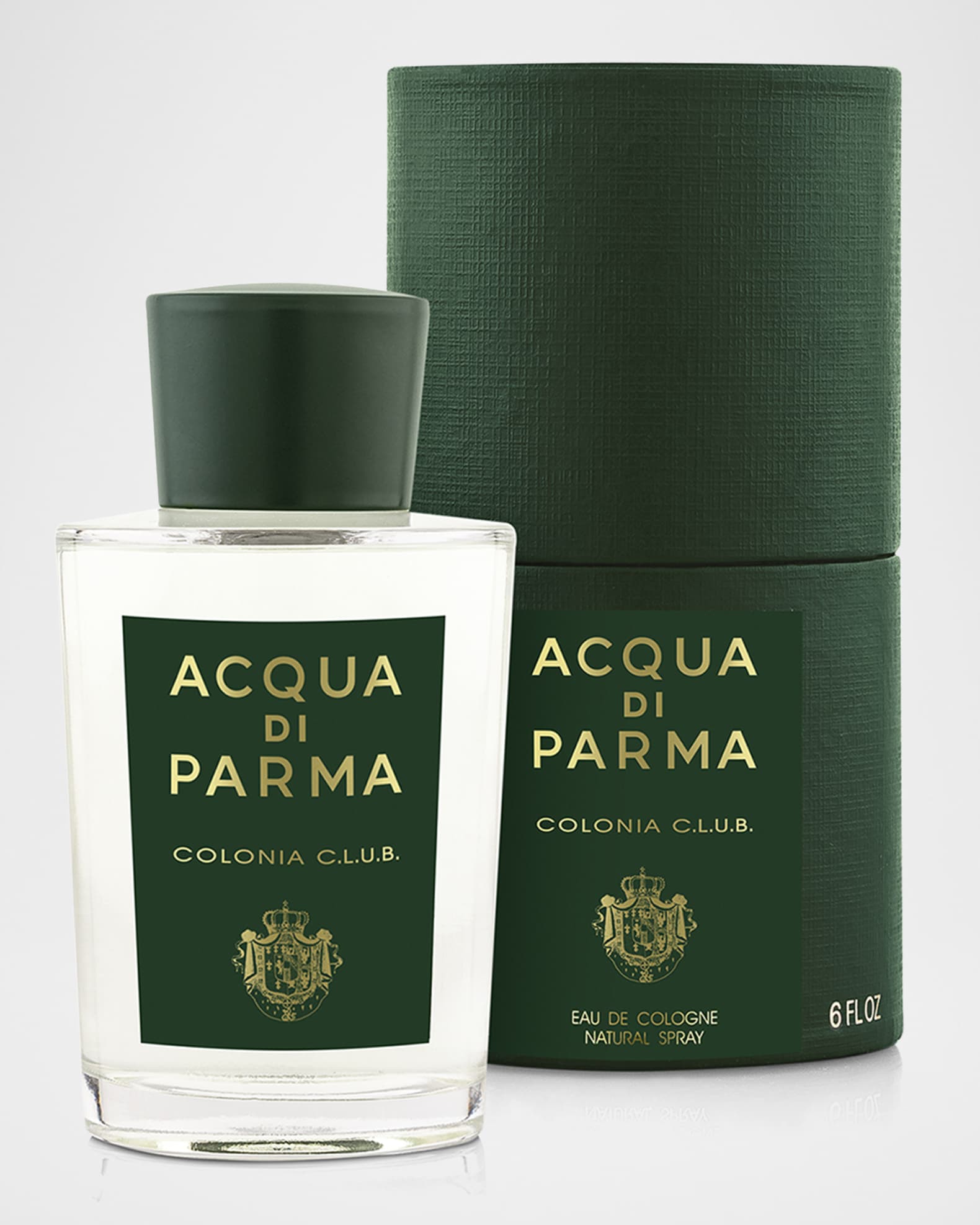 Bottle with matching green box