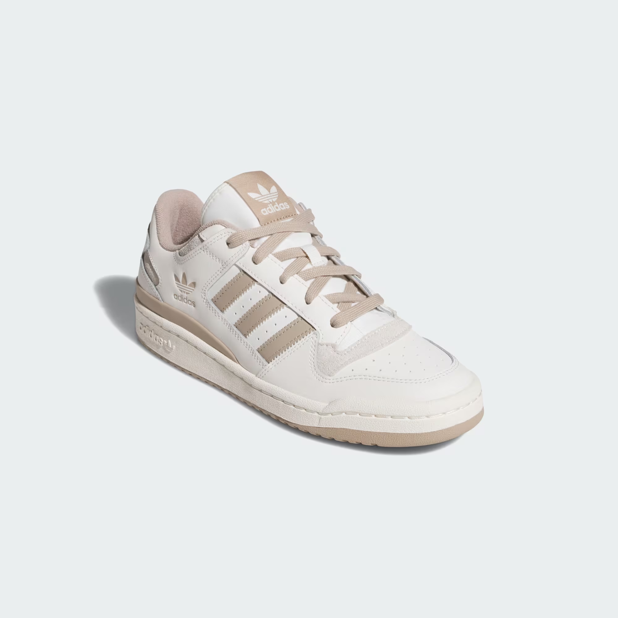 Neutral leather-and-suede version