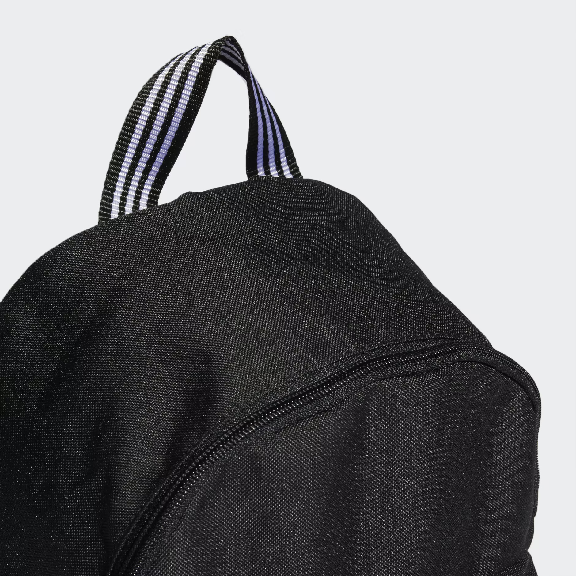 Top handle and fabric closeup