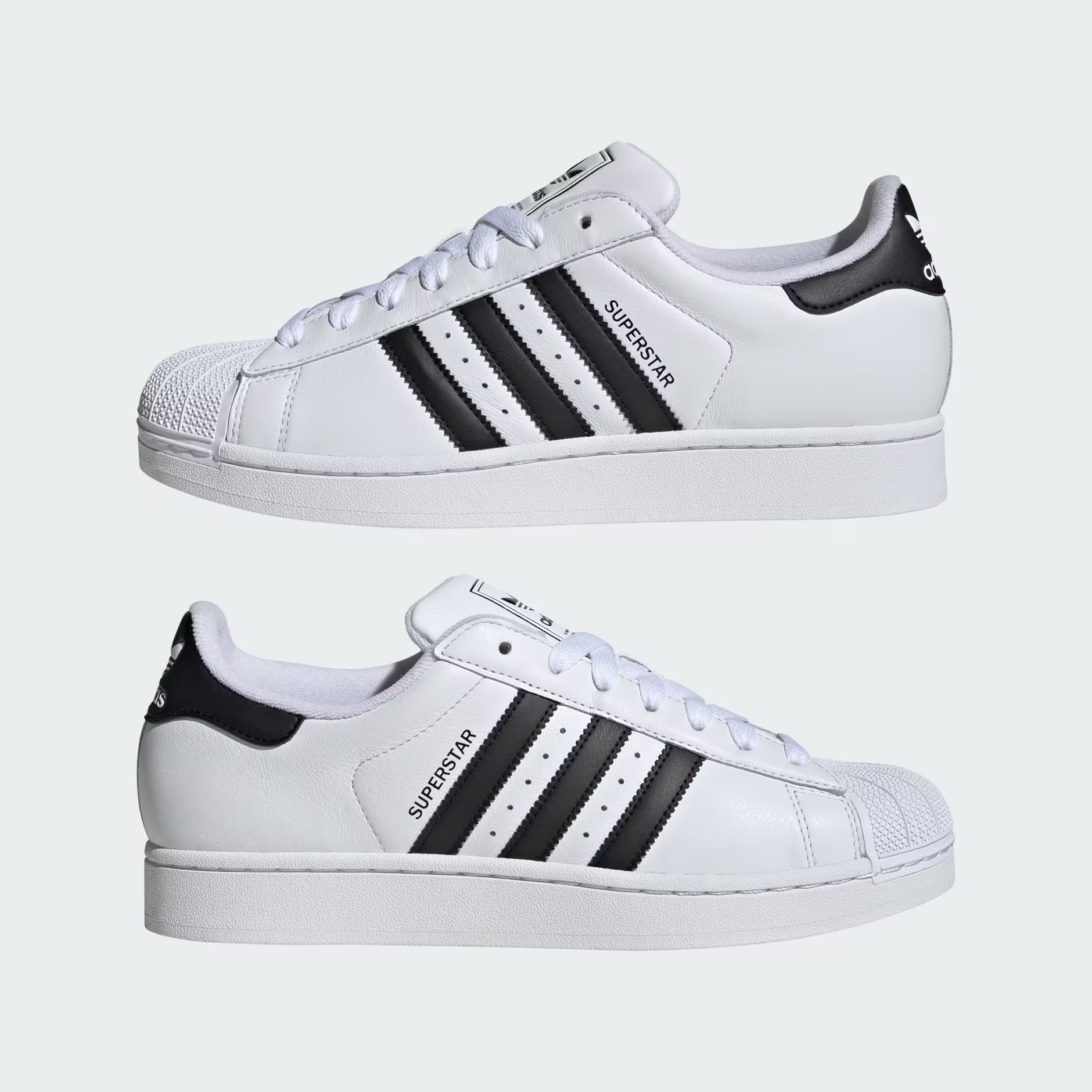 Side profile in cloud white and black