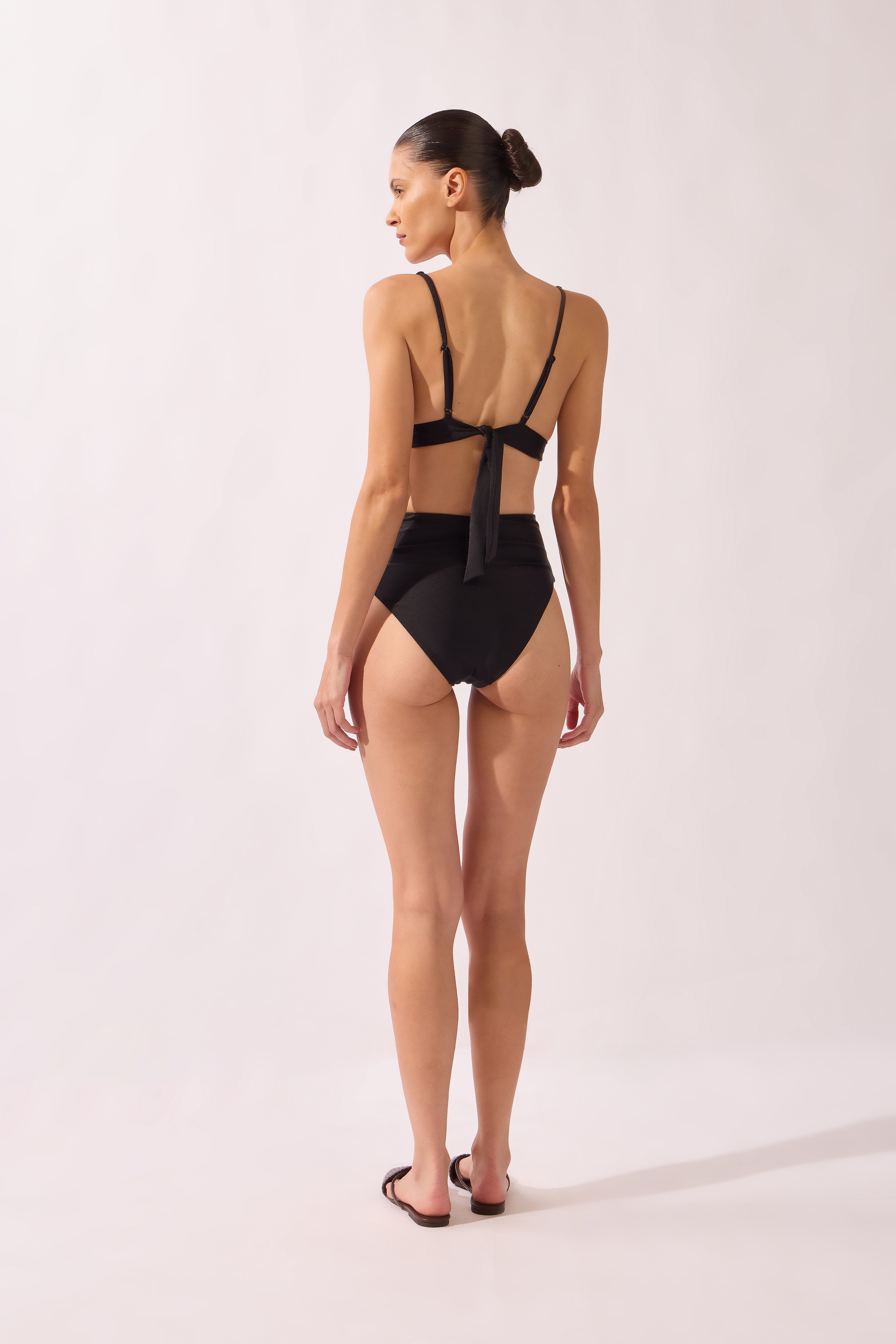 High-Leg Belted Bikini back view