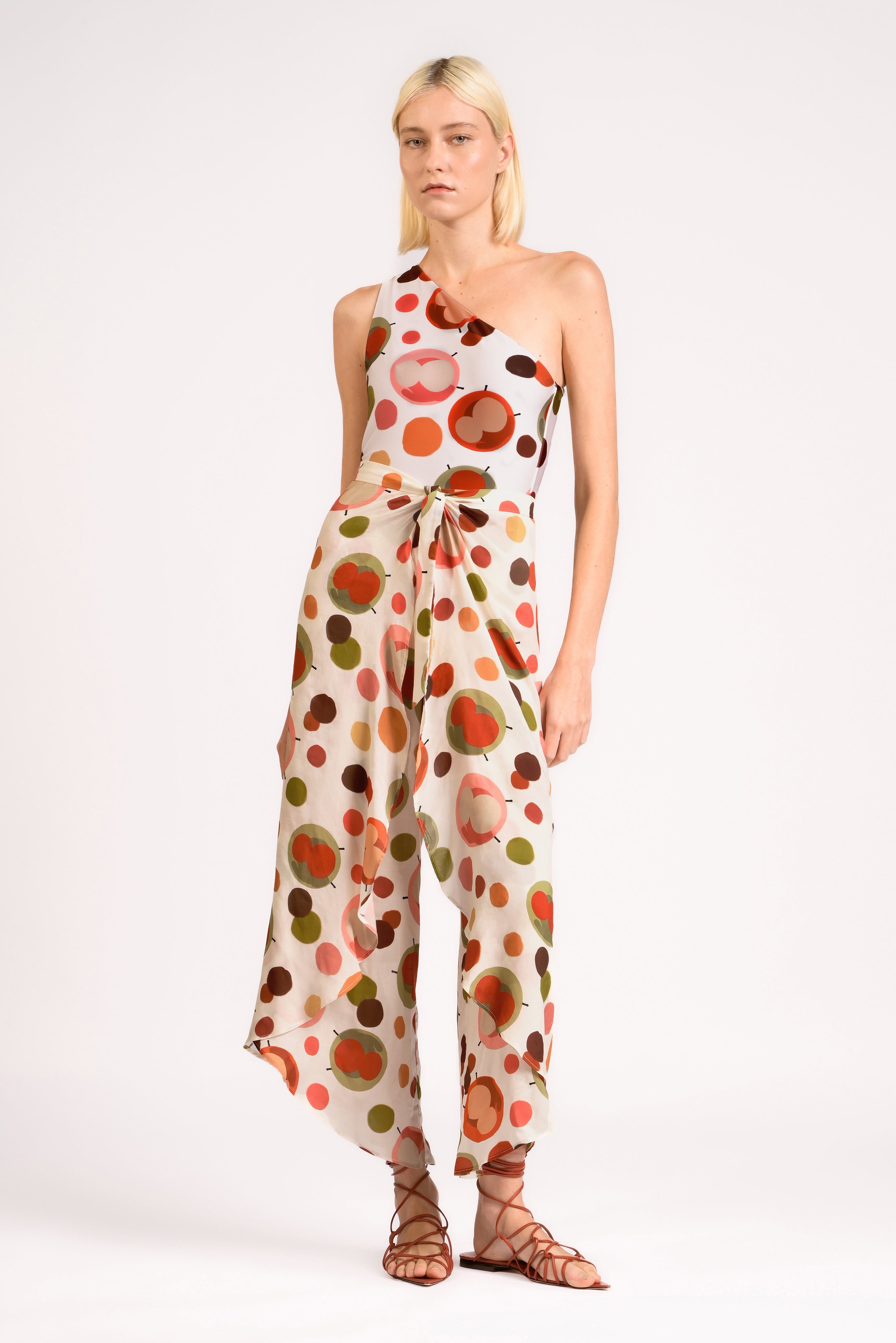 Lina One Shoulder Swimsuit styled look