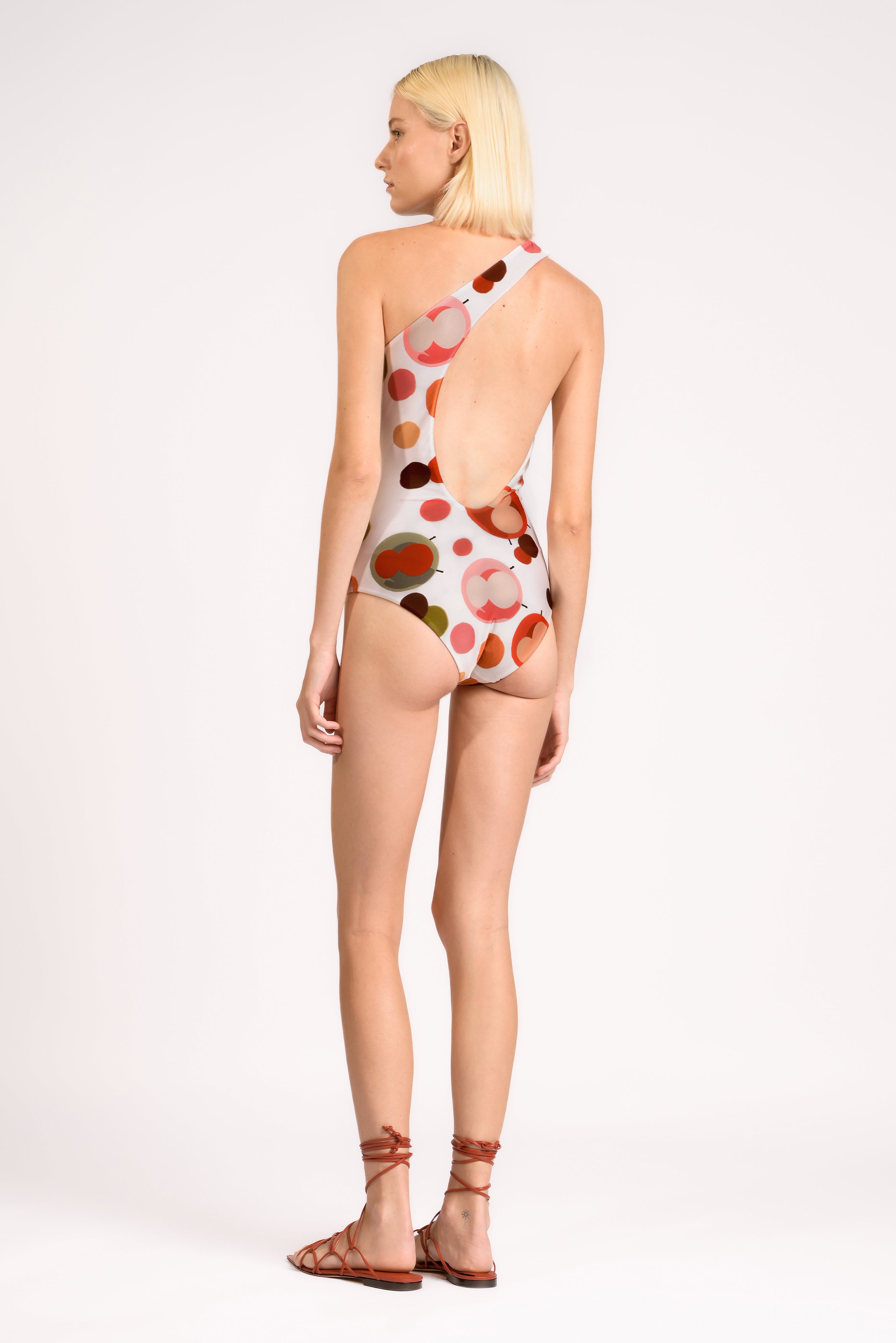 Lina One Shoulder Swimsuit detail view