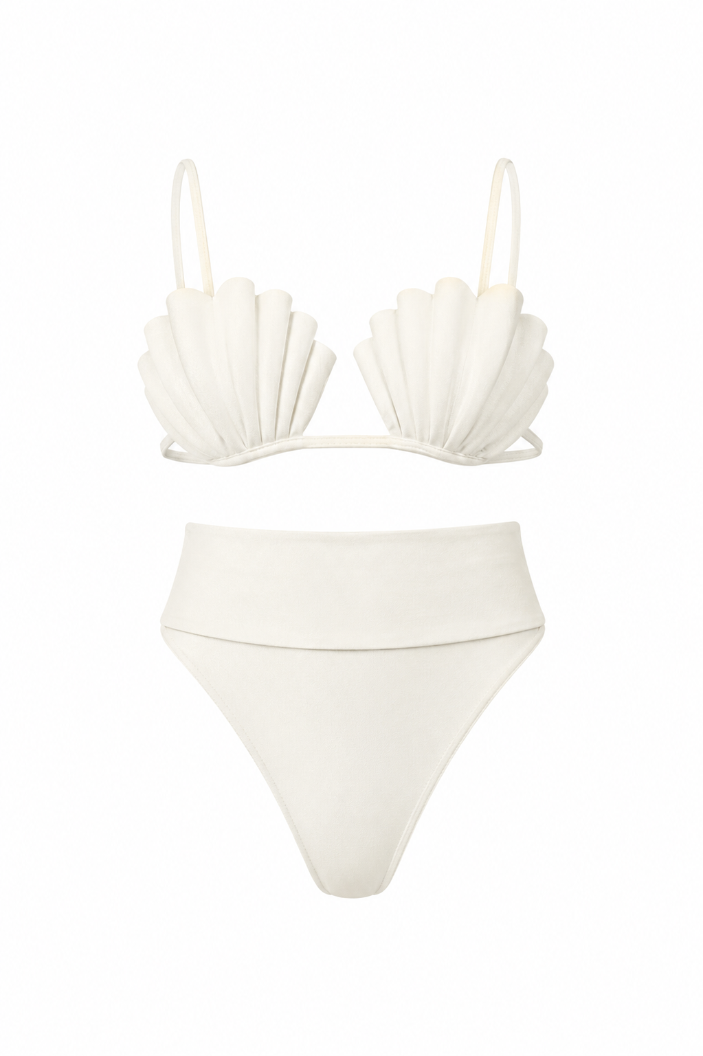 Seashell High-Leg Bikini Set product still