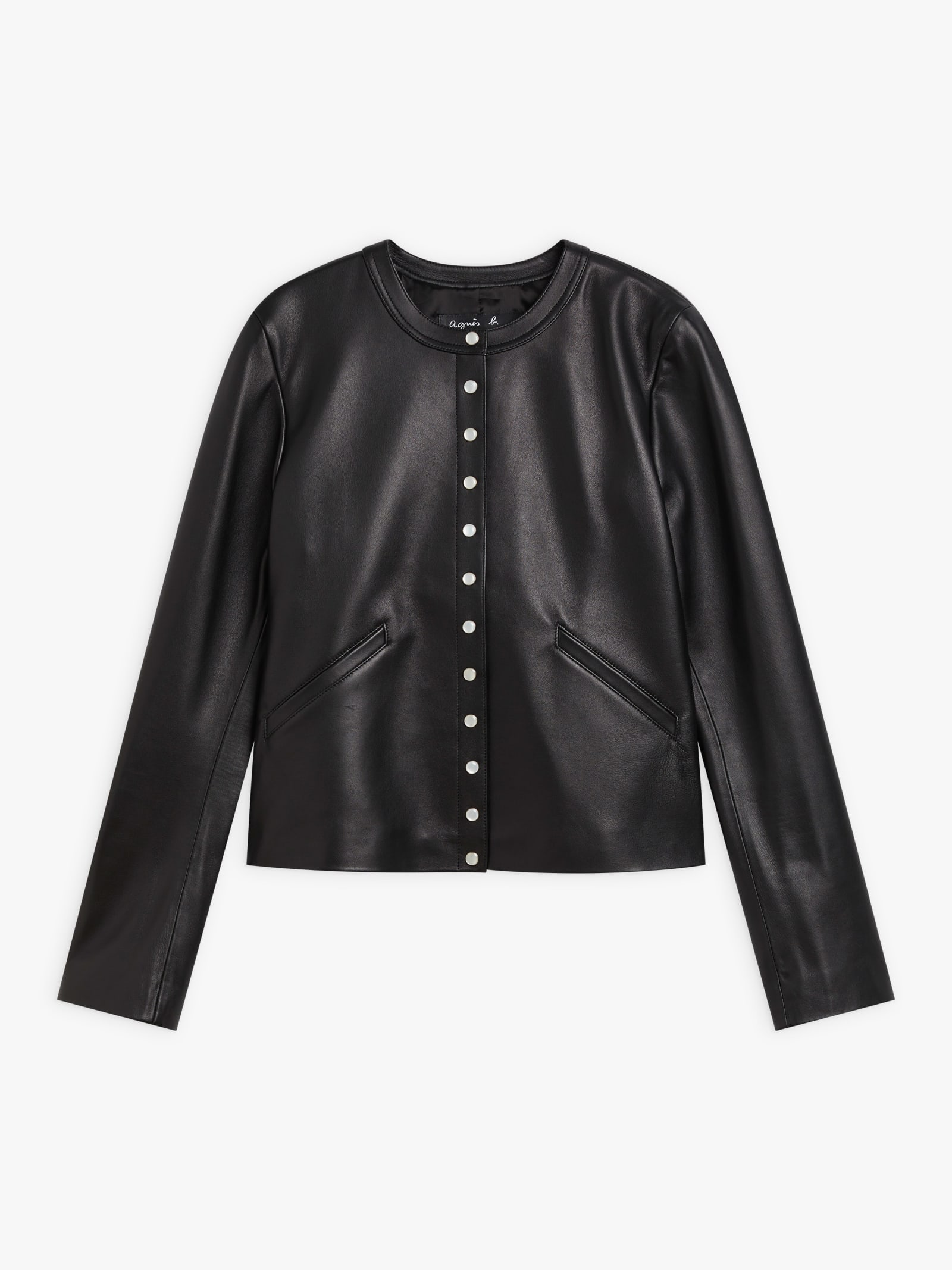 Leather Snap Cardigan