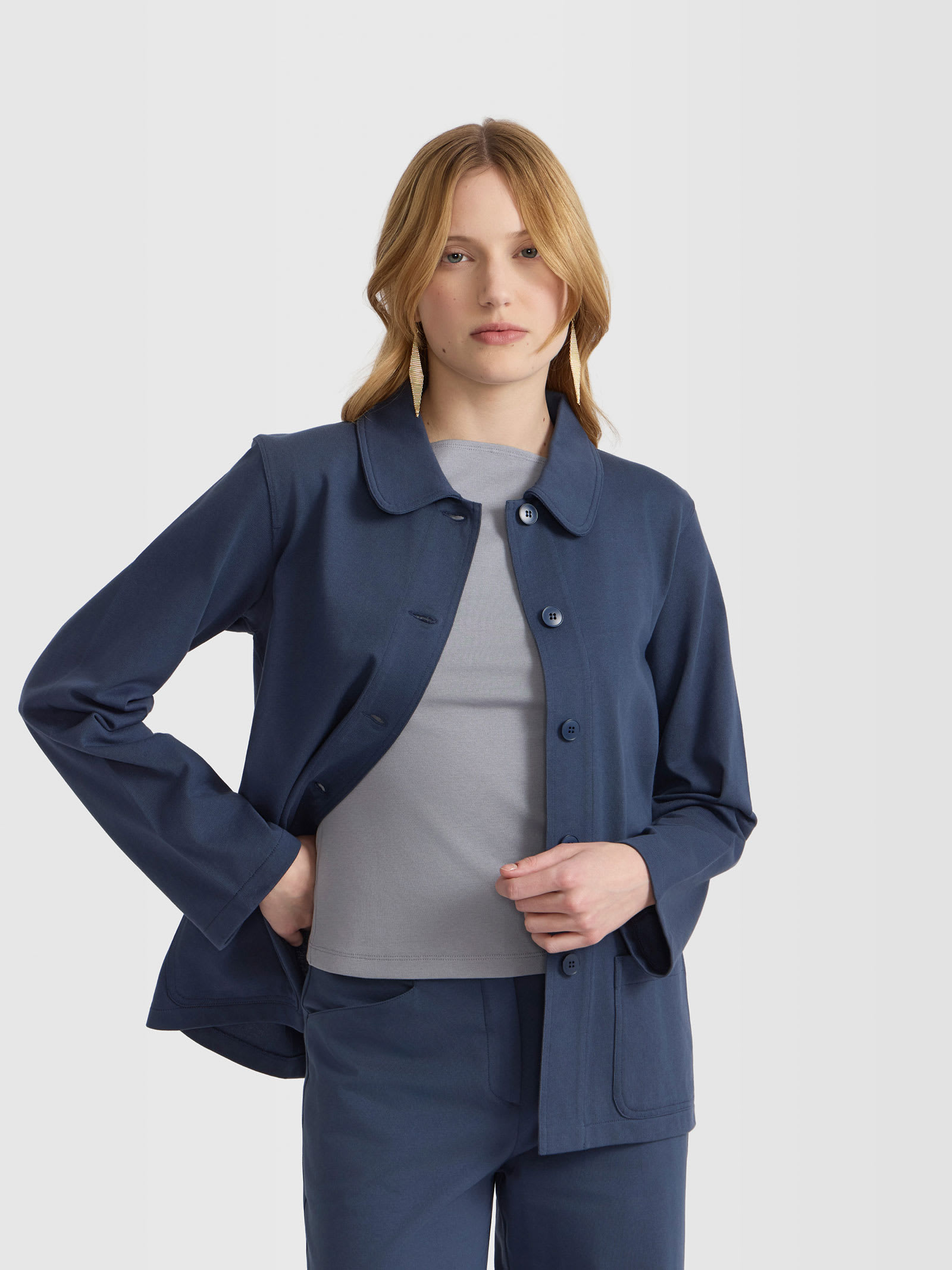 raw denim Sanshui jacket