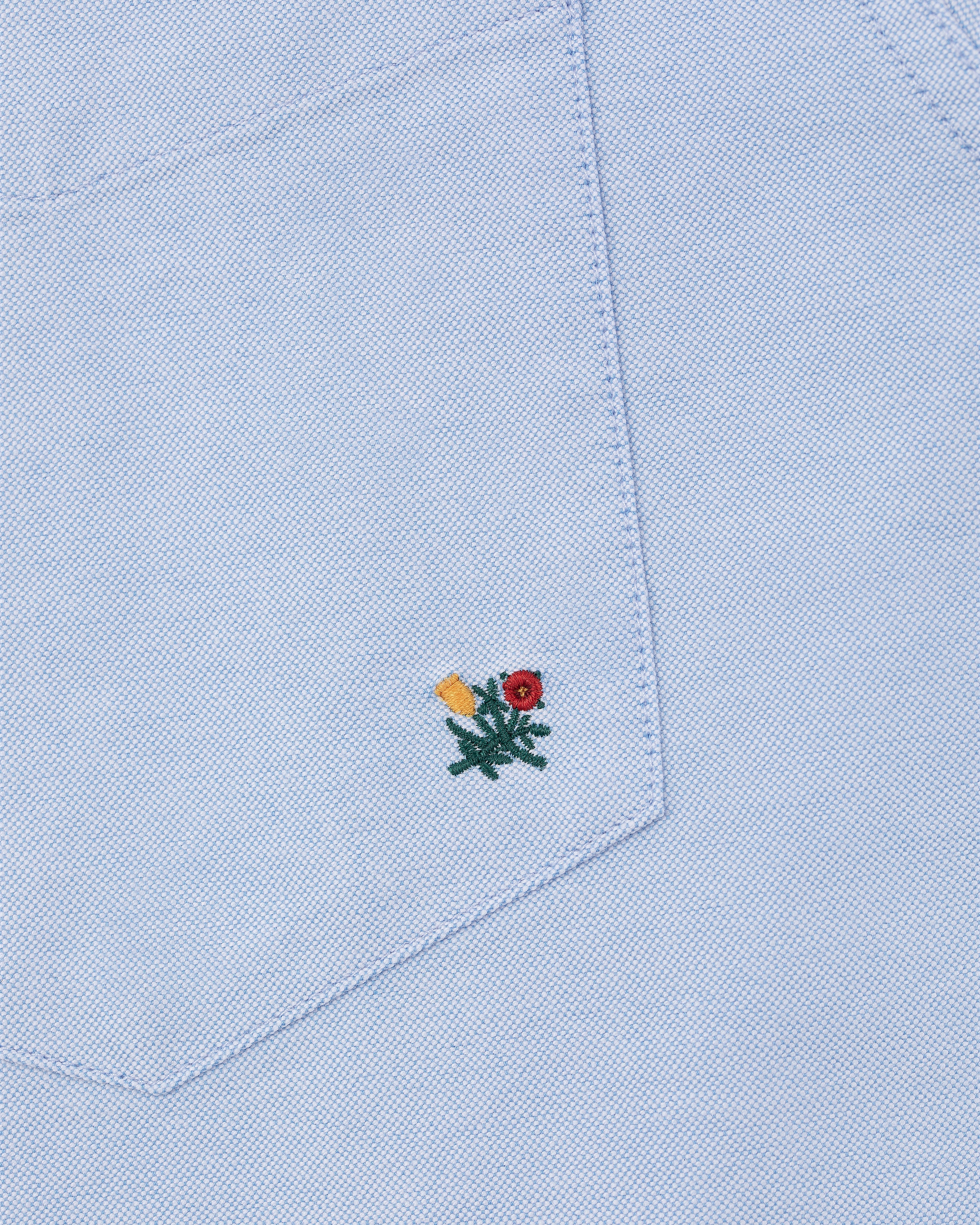 Crest Oxford Shirt — construction detail