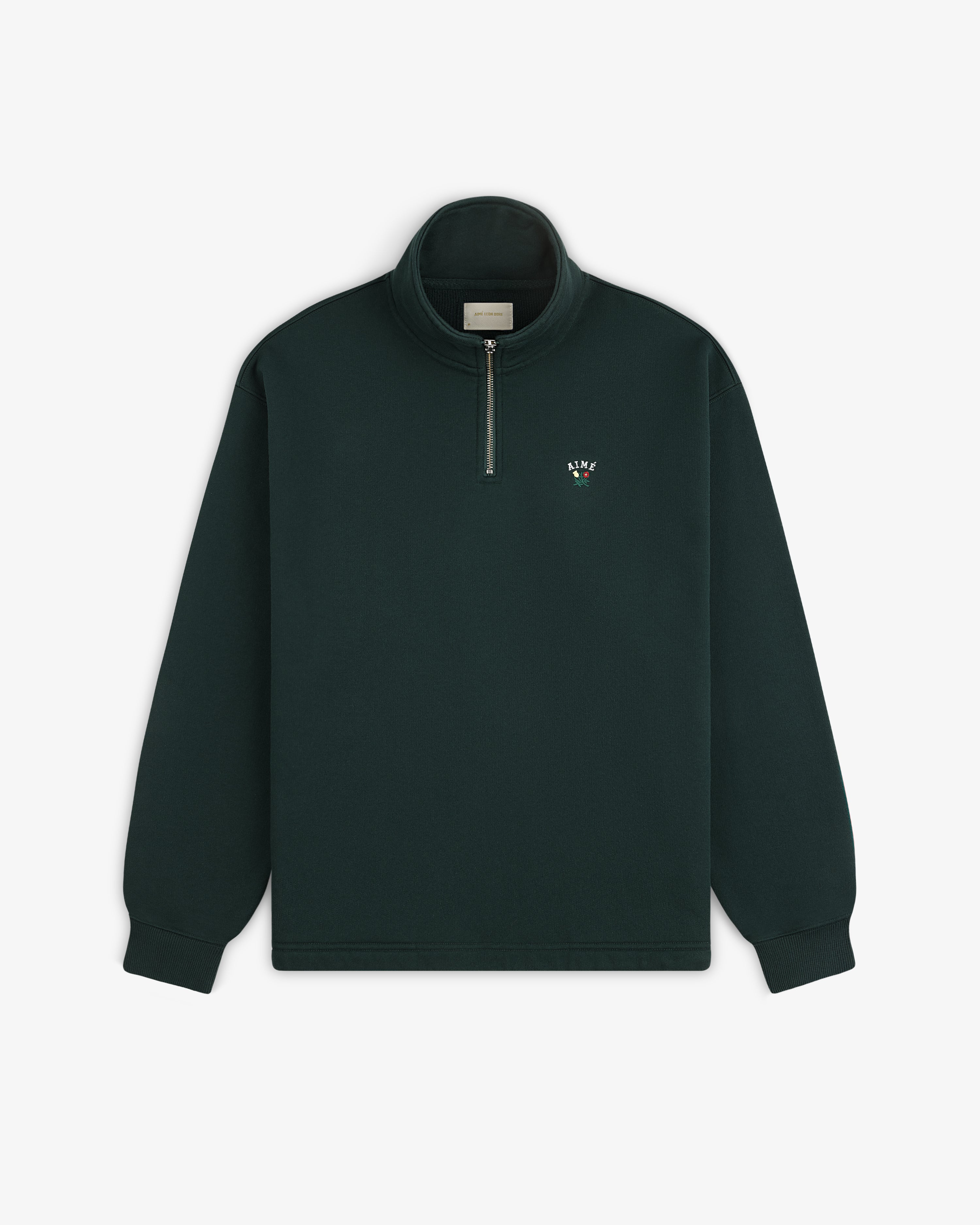 Crest Quarter Zip Pullover — front flat view