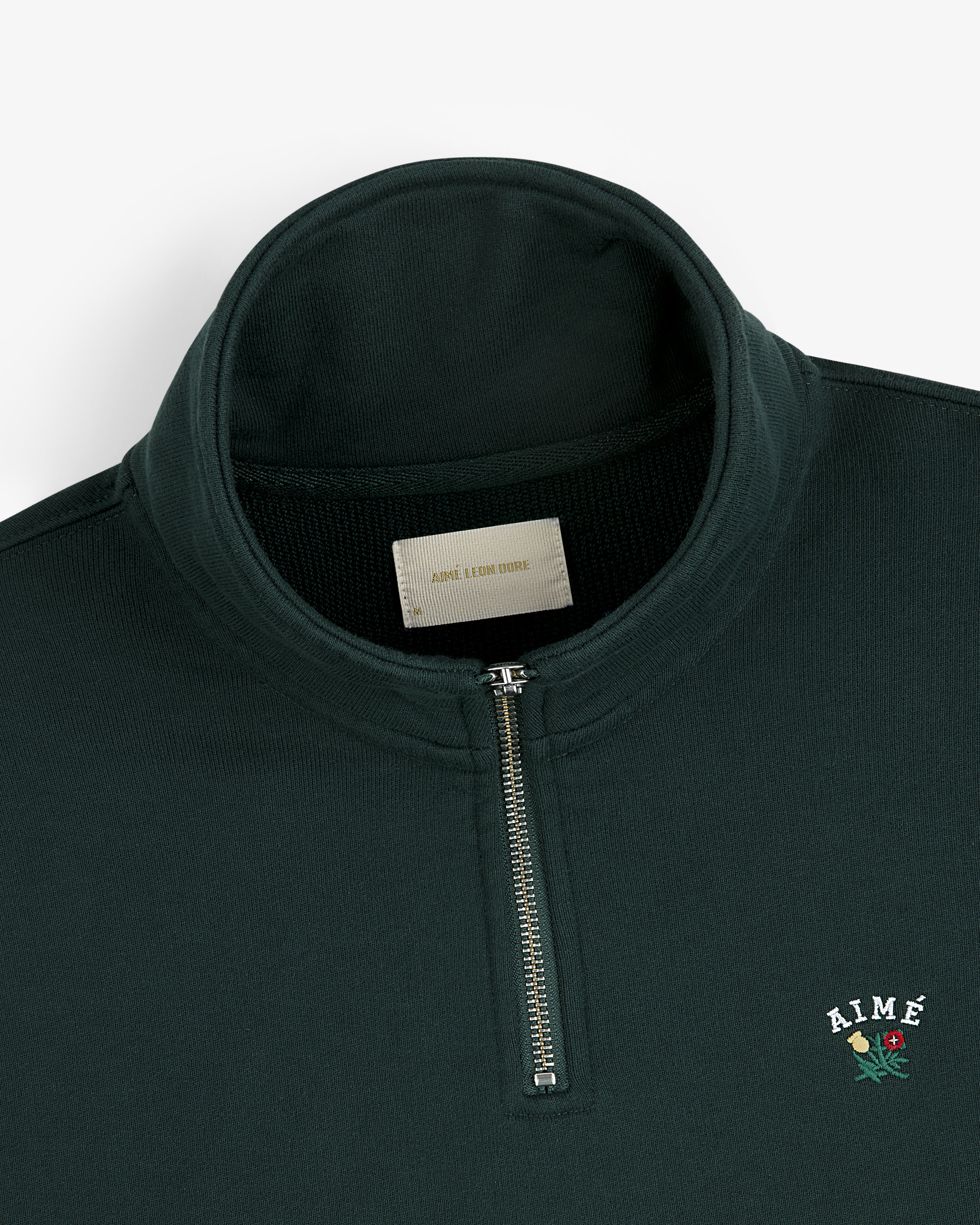 Crest Quarter Zip Pullover — construction detail