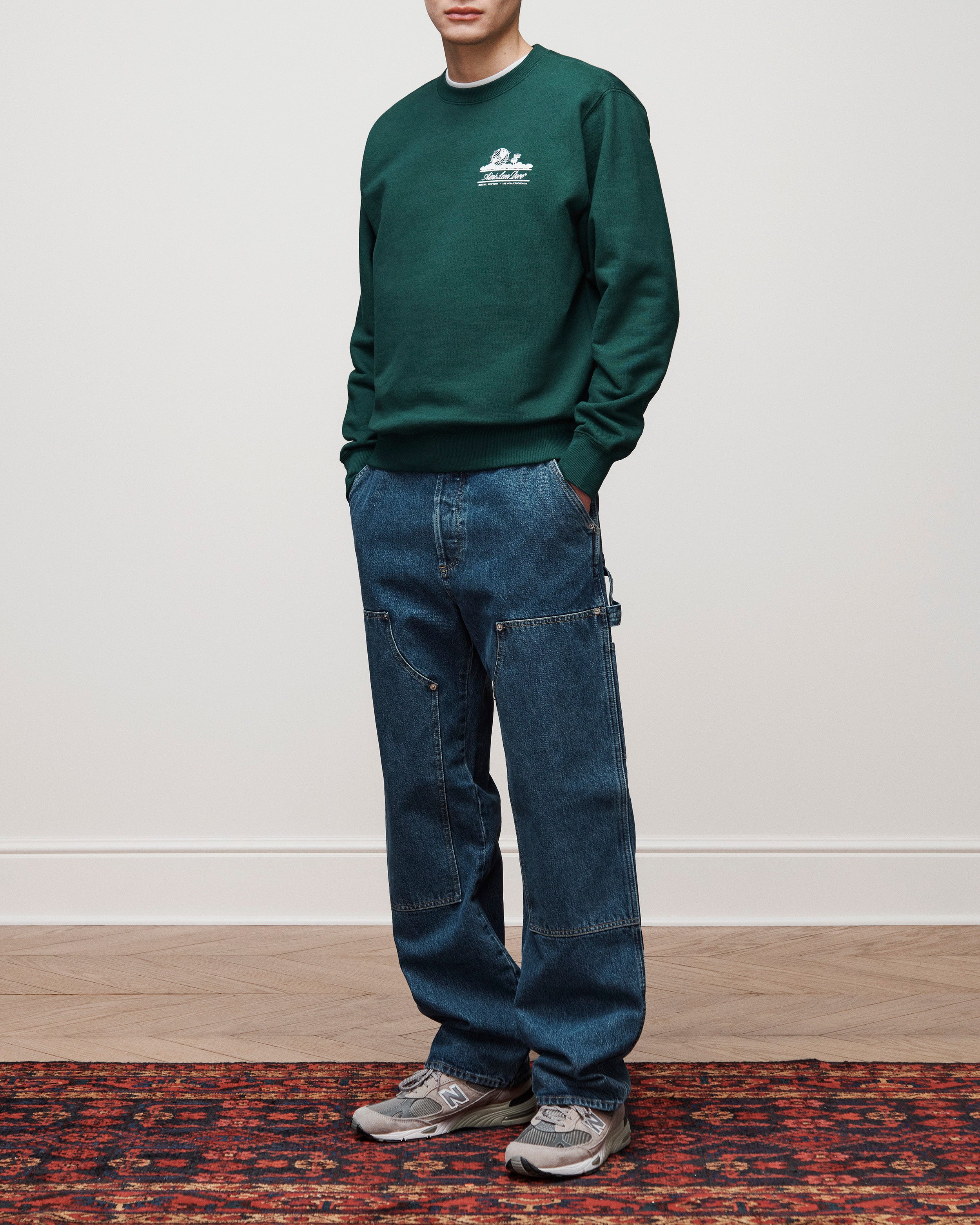 Denim Carpenter Pant — on-body styling view