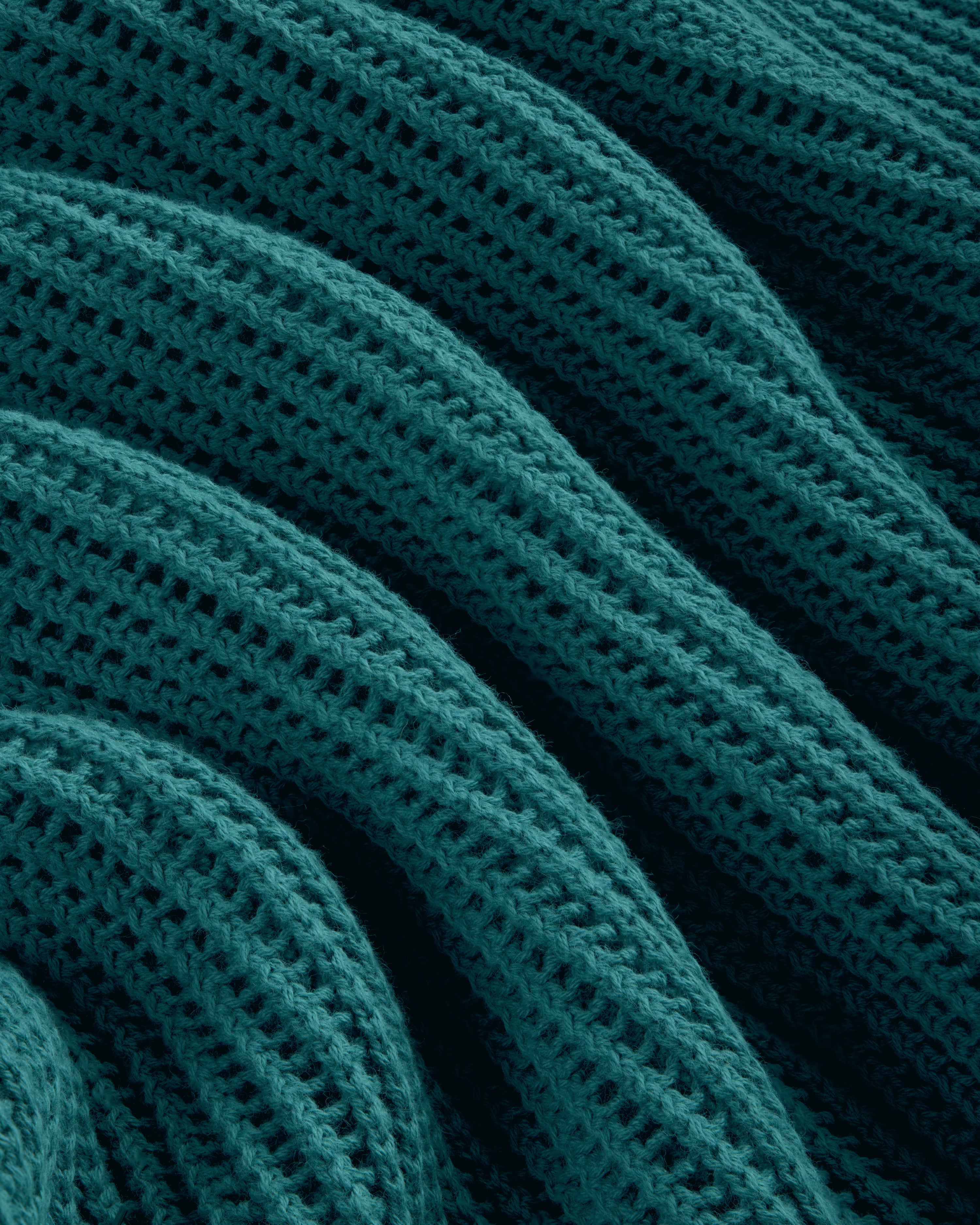 Mesh Knit Polo — construction detail