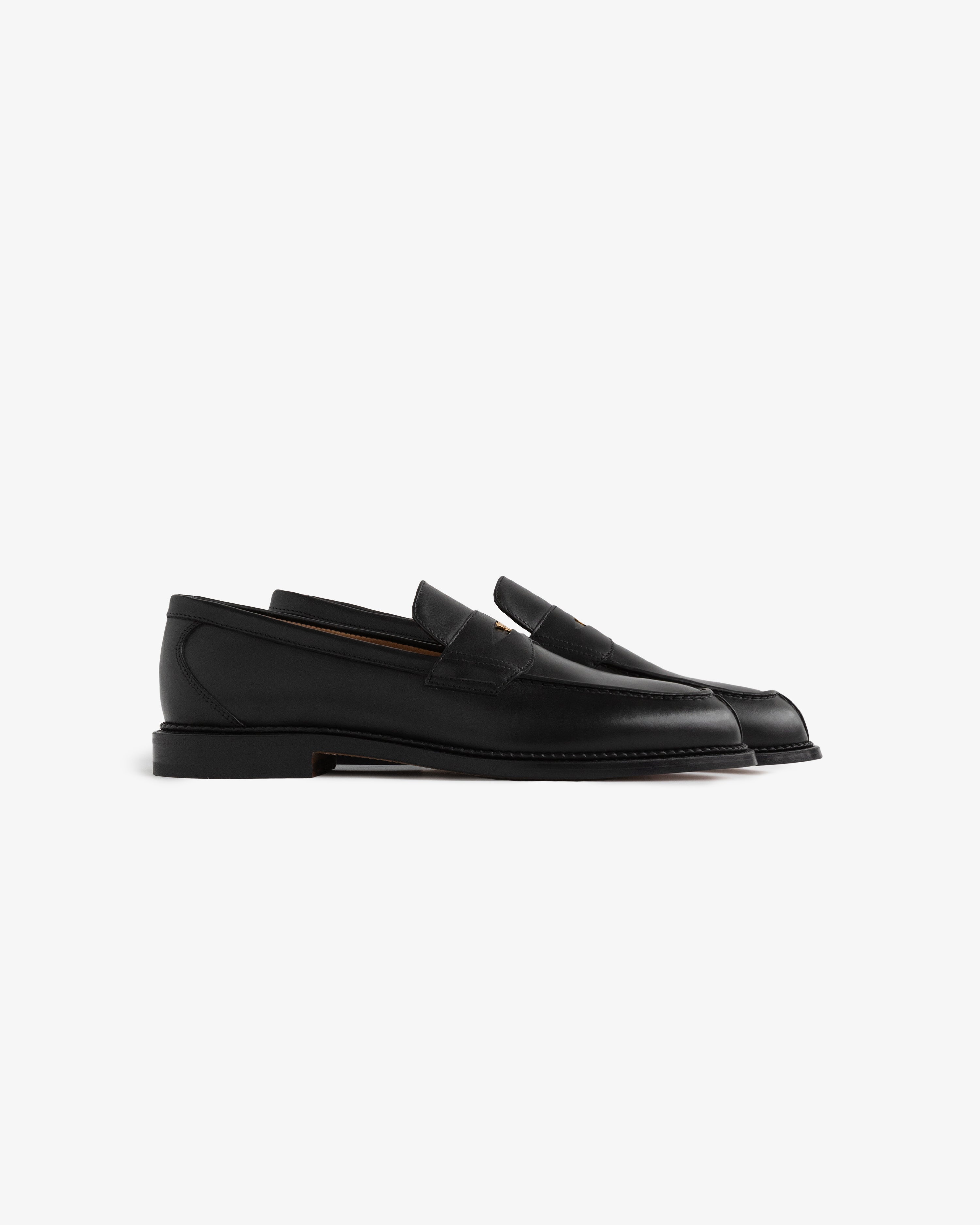 Queens Crest Loafer — on-body styling view