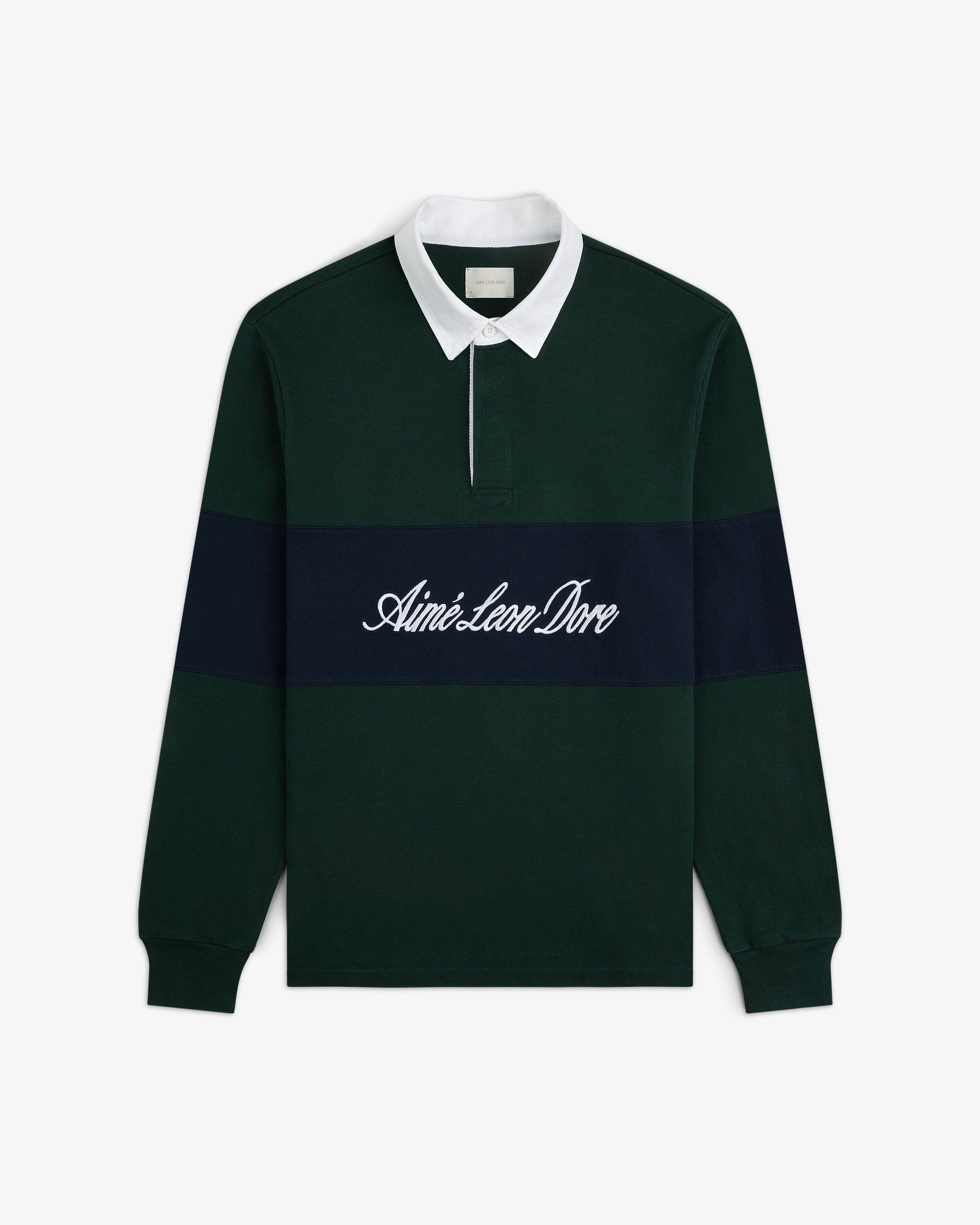 Script Paneled Rugby — front flat view