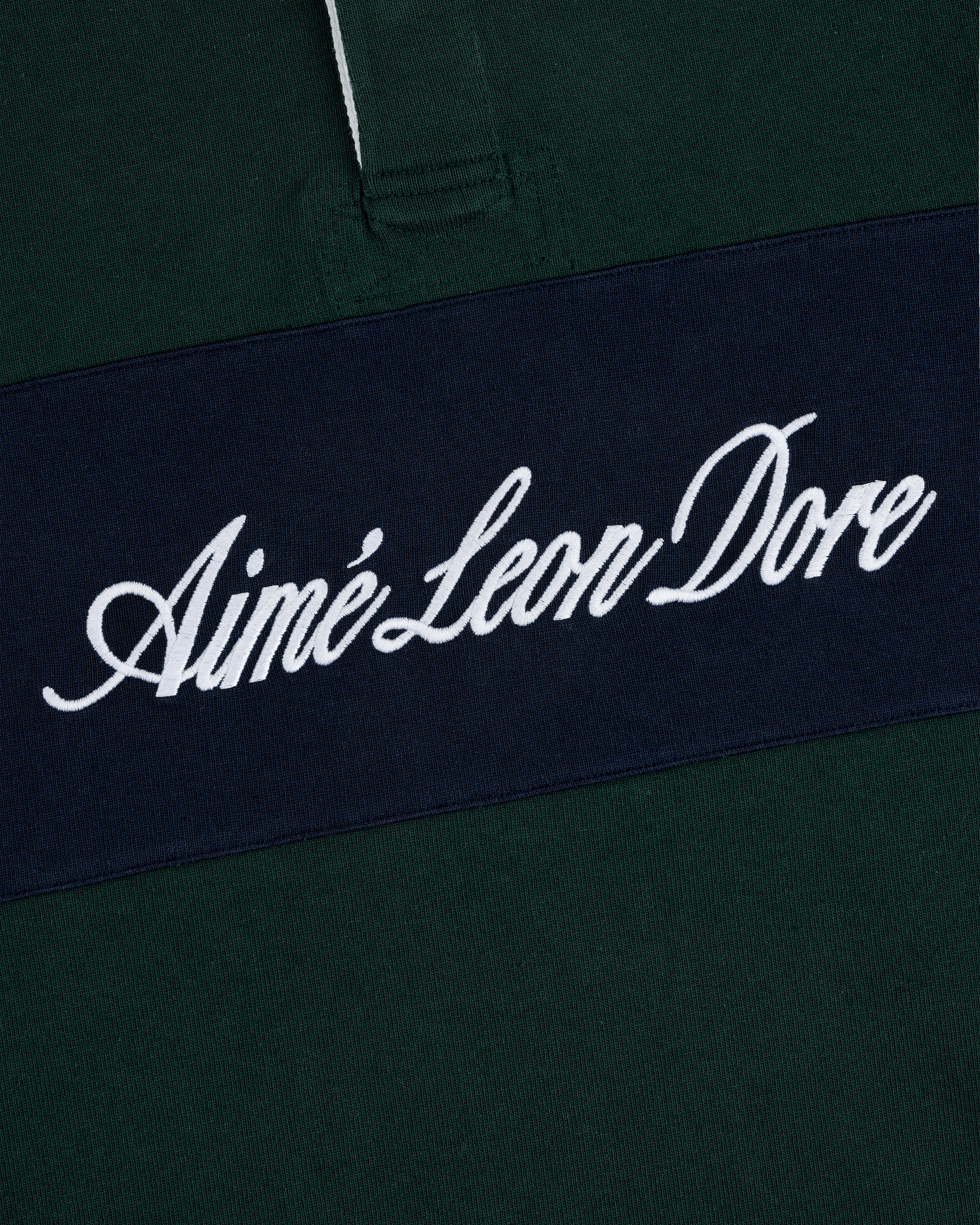 Script Paneled Rugby — construction detail