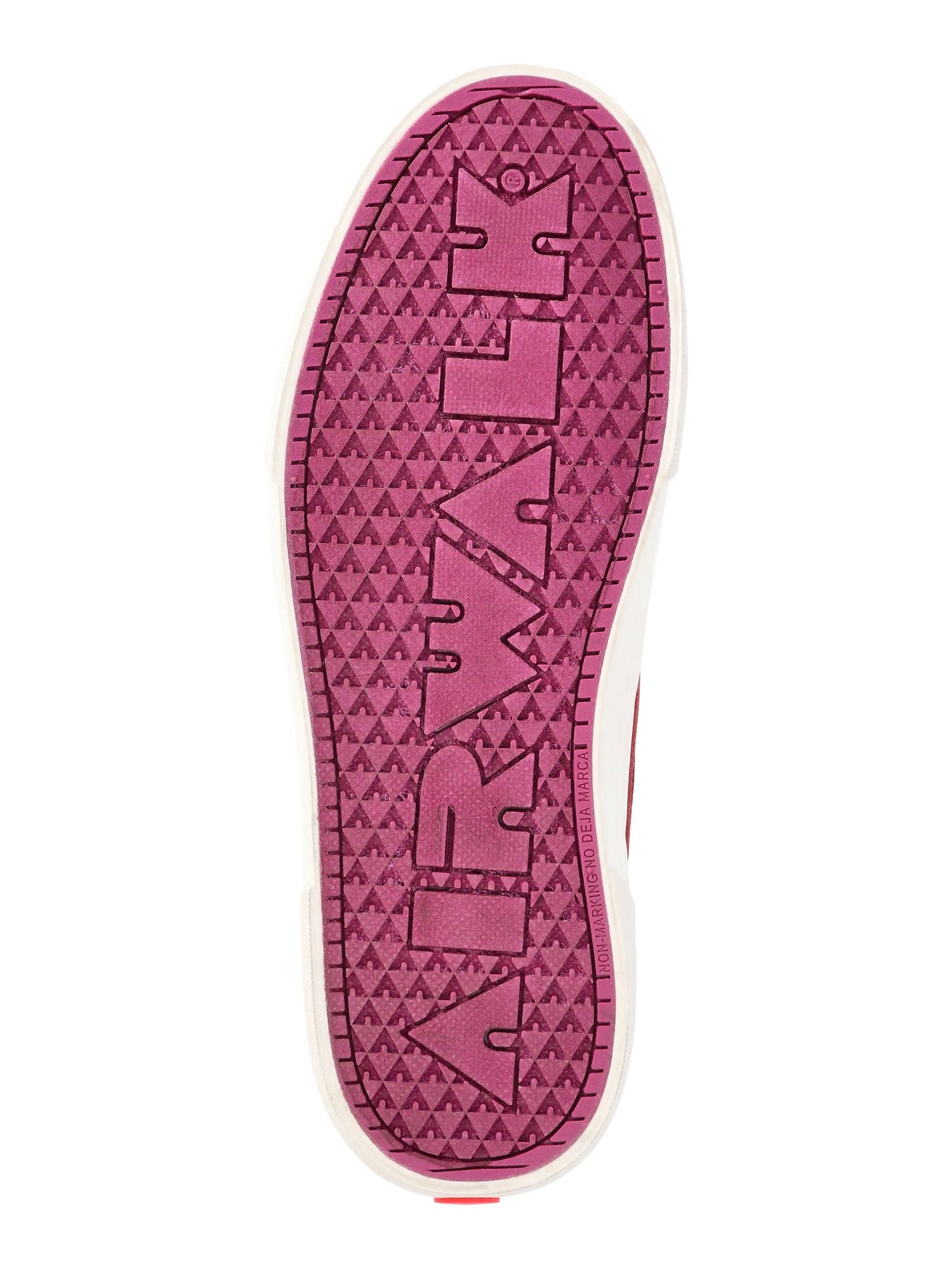 Heel view with back branding