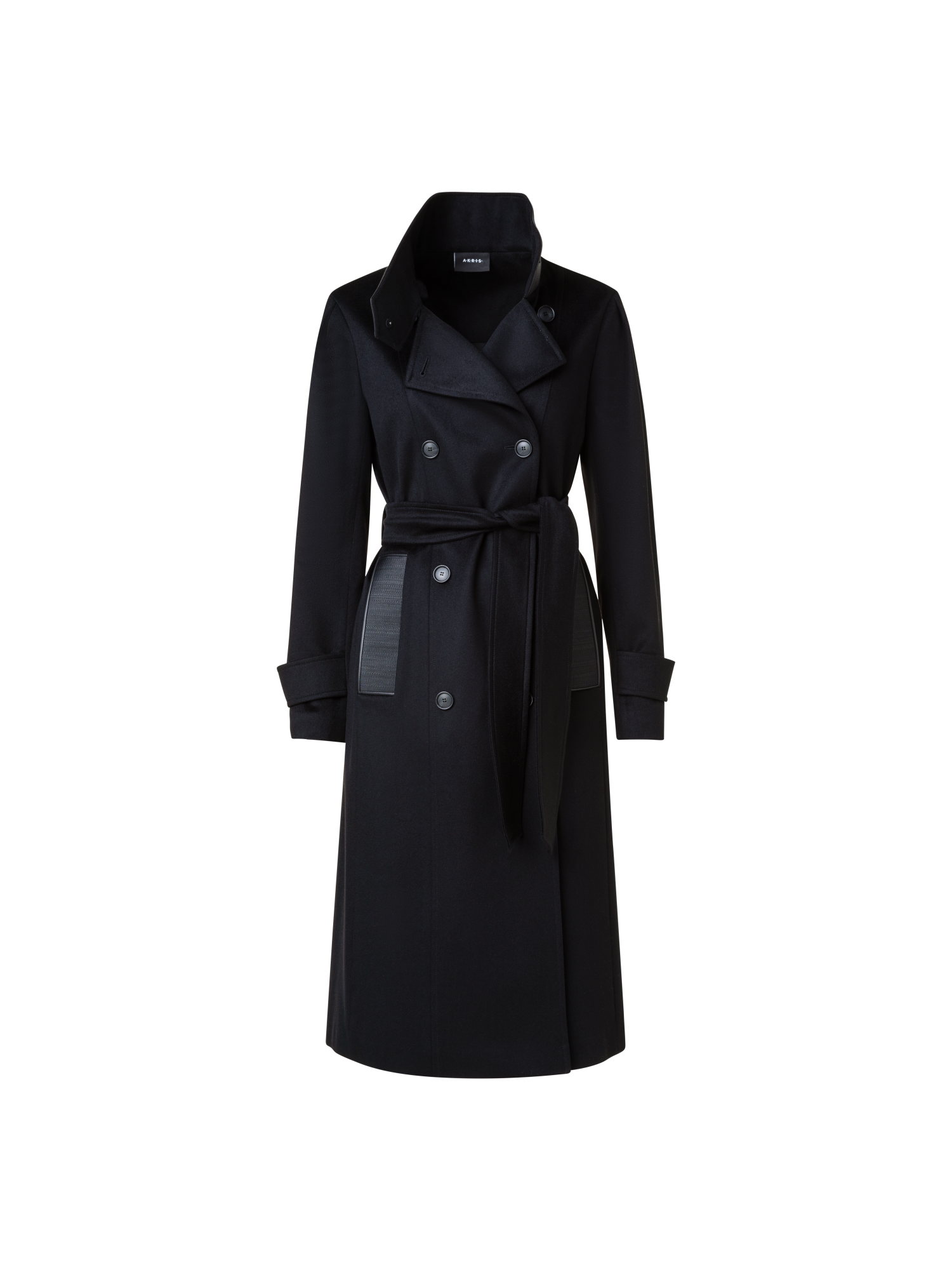 Cashmere Coat with Horsehair Collar