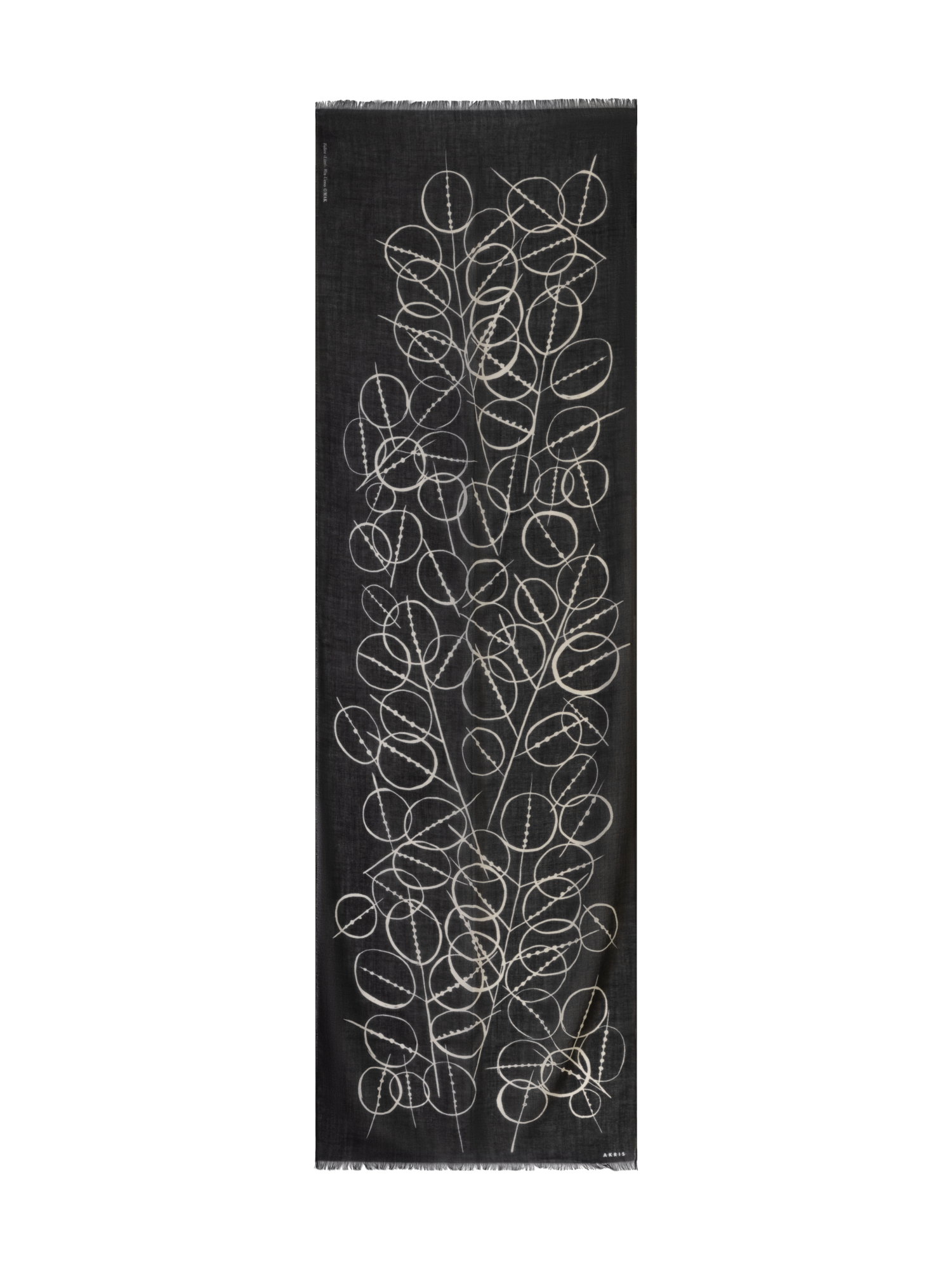 Swiss-dot cashmere-silk scarf