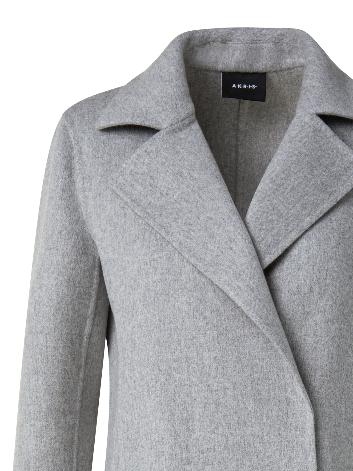 Double-face drape from side view