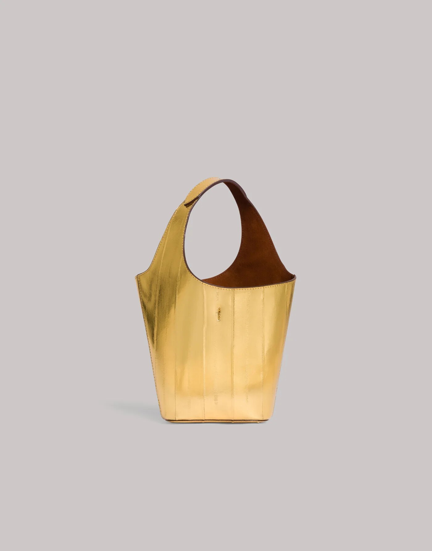 Eel Leather Bucket Bag