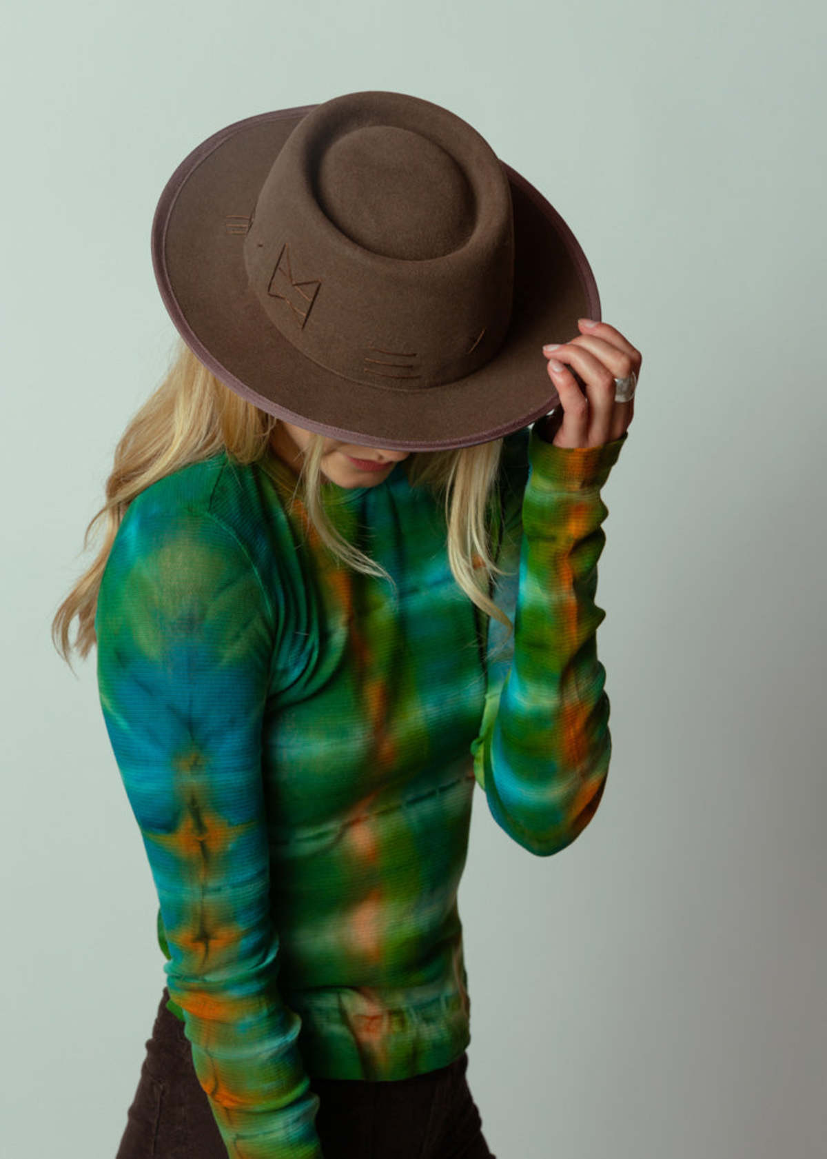 Putty Sueded Gaucho Hat - Brown
