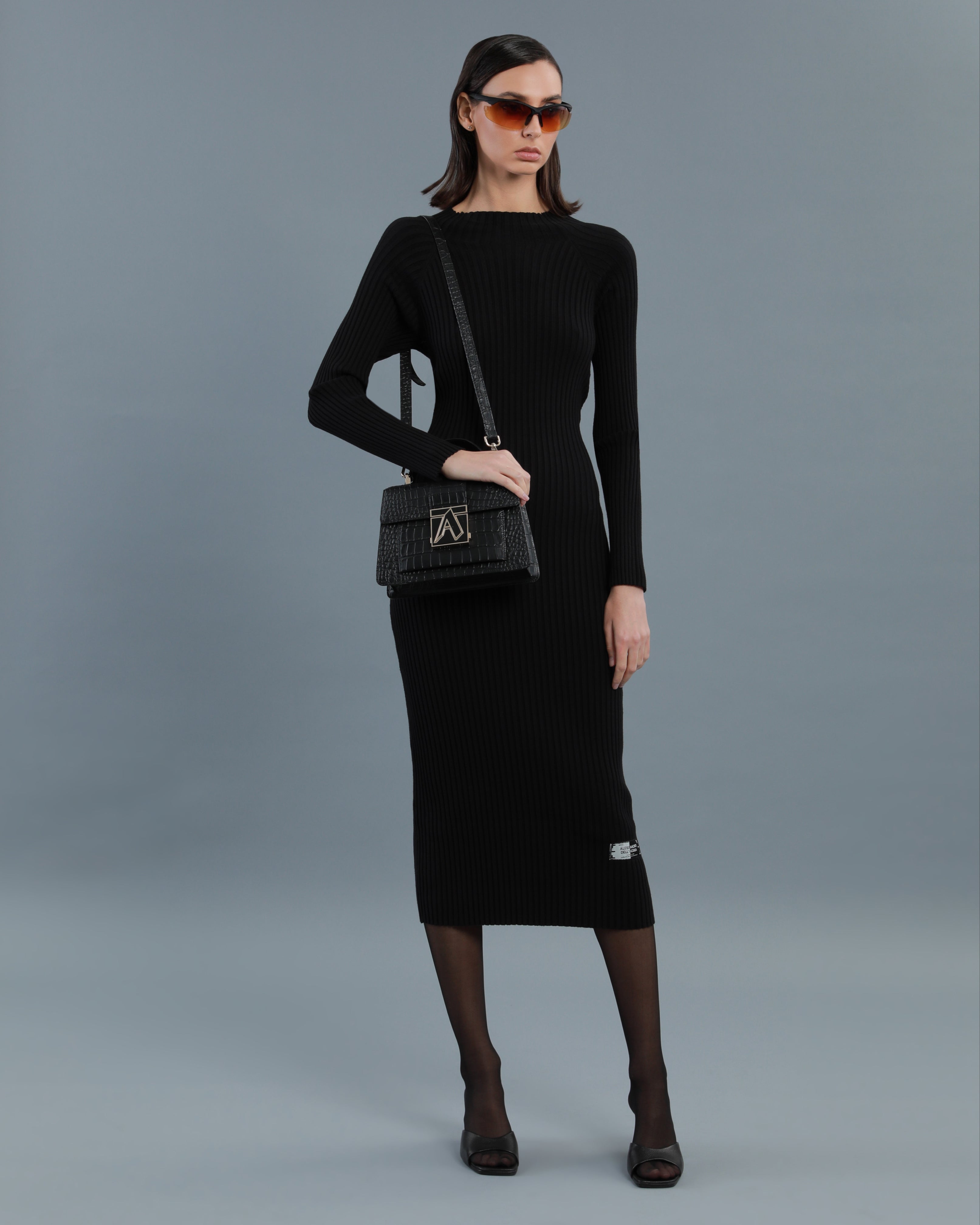 Cut-Out Knitted Dress