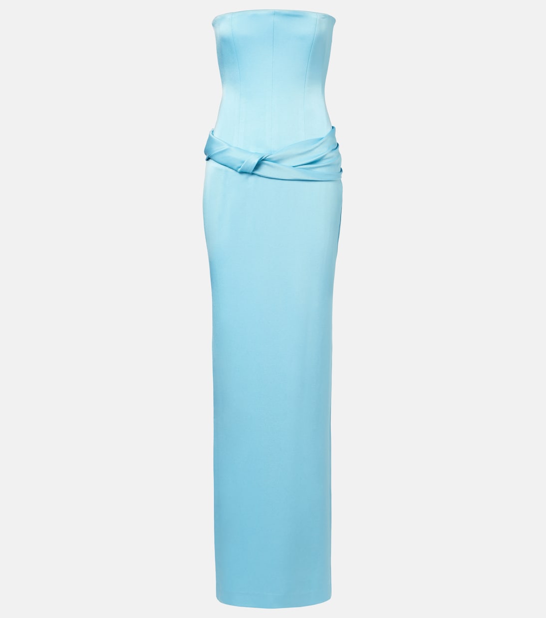Crêpe Satin Bustier Gown