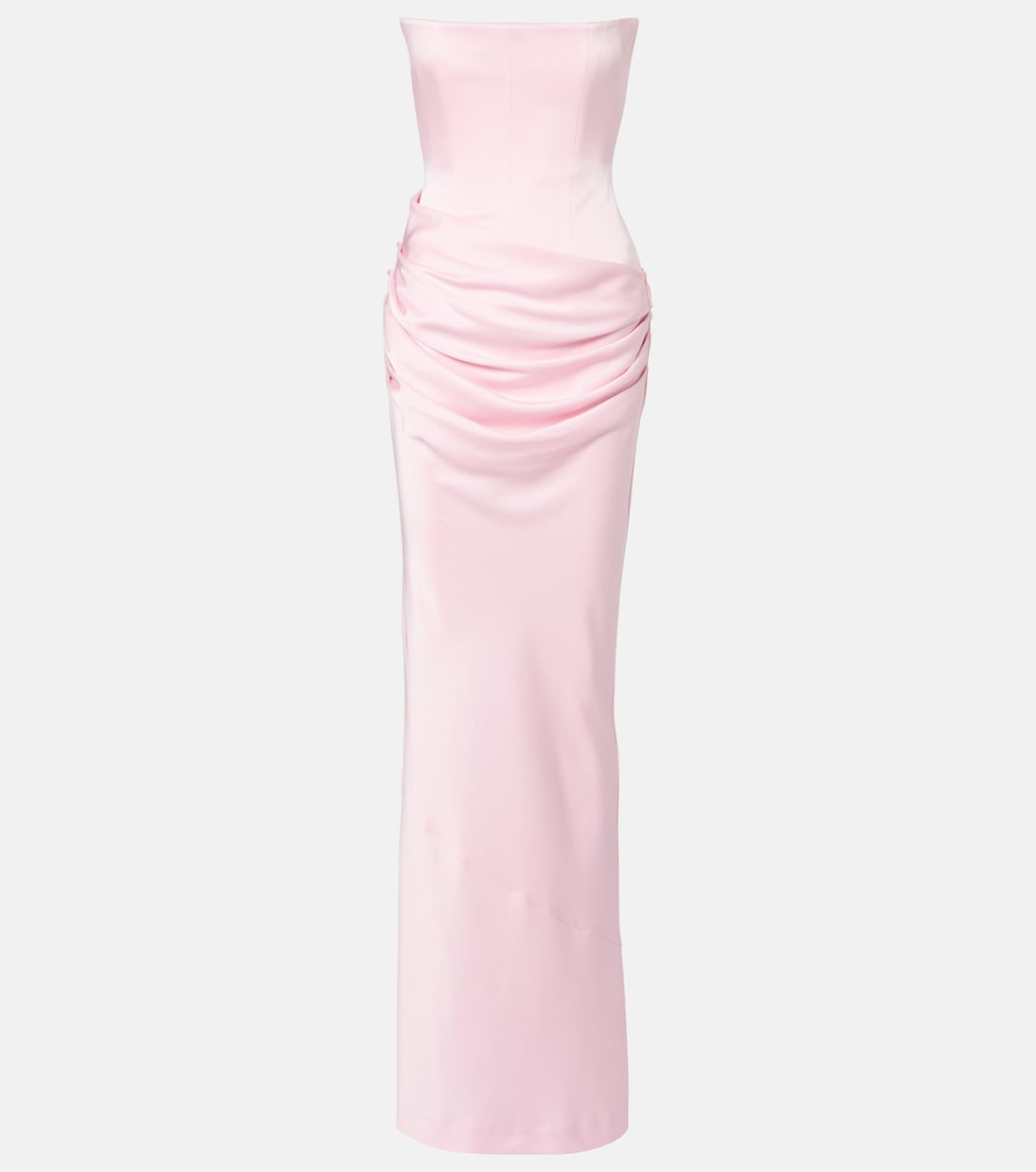 Draped Bustier Gown
